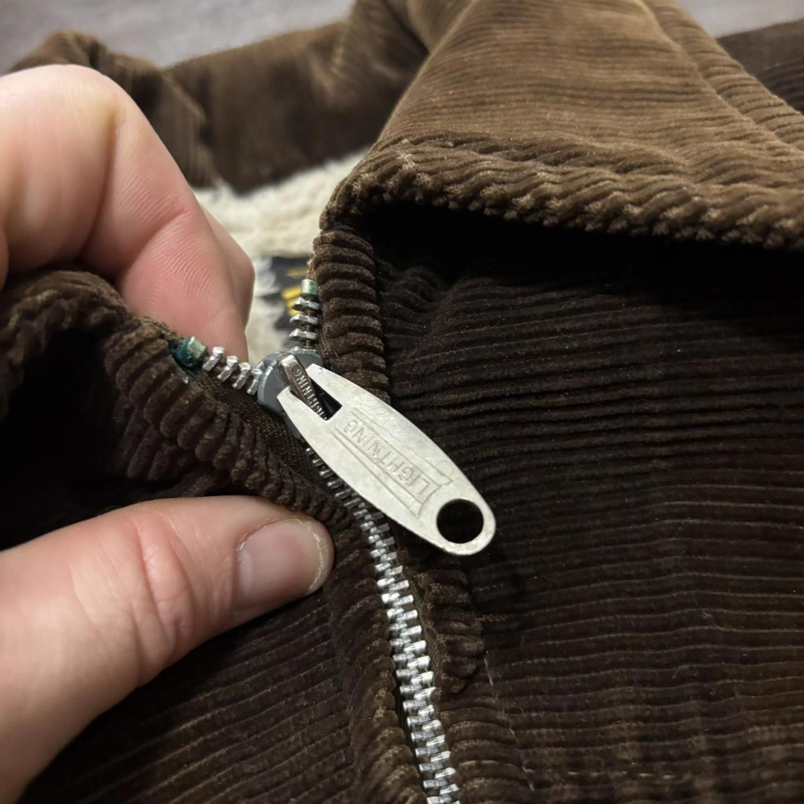 Other Vintage mitchell brown corduroy Sherpa lined jacket 70s L Size US L / EU 52-54 / 3 - 6 Thumbnail