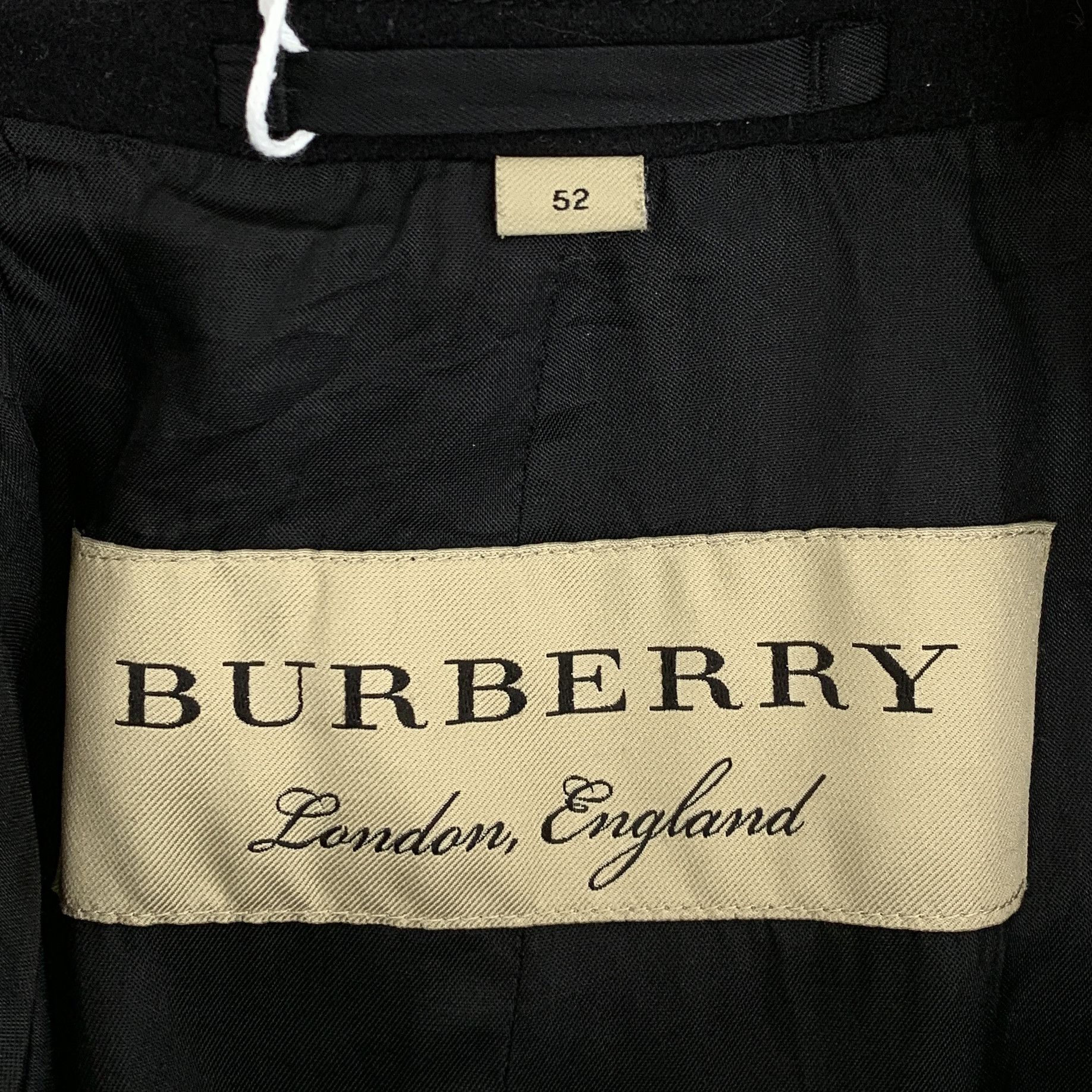Burberry Burberry Wool Overcoat Black (52) Size XXL / US 16-18 / IT 52-54 - 5 Thumbnail