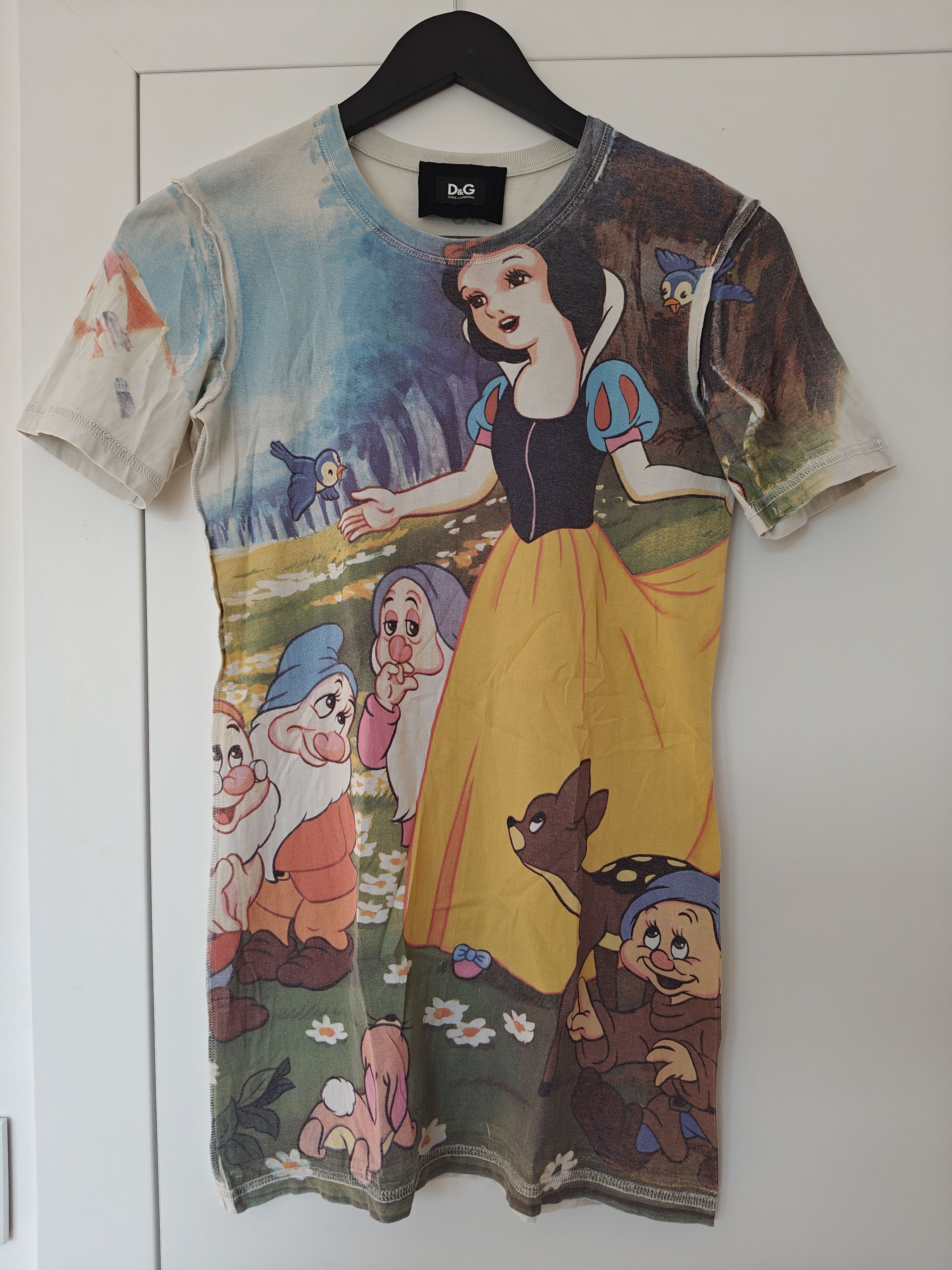 Dolce & Gabbana vintage Dolce & Gabbana 'Snow White' full print tee Size M / US 6-8 / IT 42-44 - 2 Thumbnail