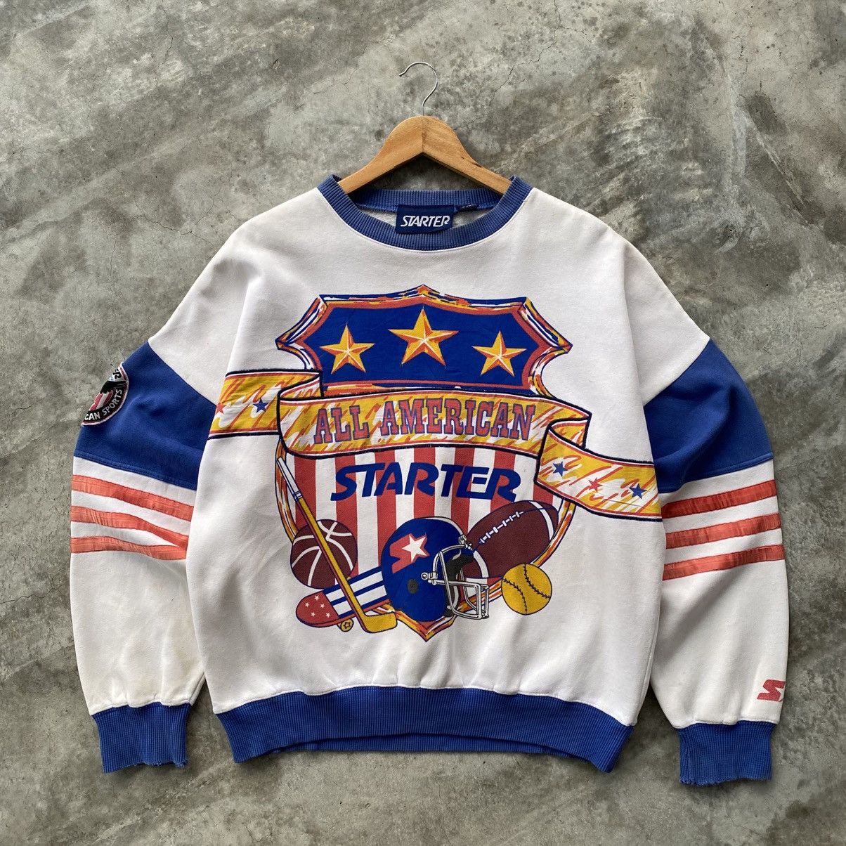 Starter × Vintage Rare!Vintage Starter Sweatshirt Size US M / EU 48-50 / 2 - 1 Thumbnail