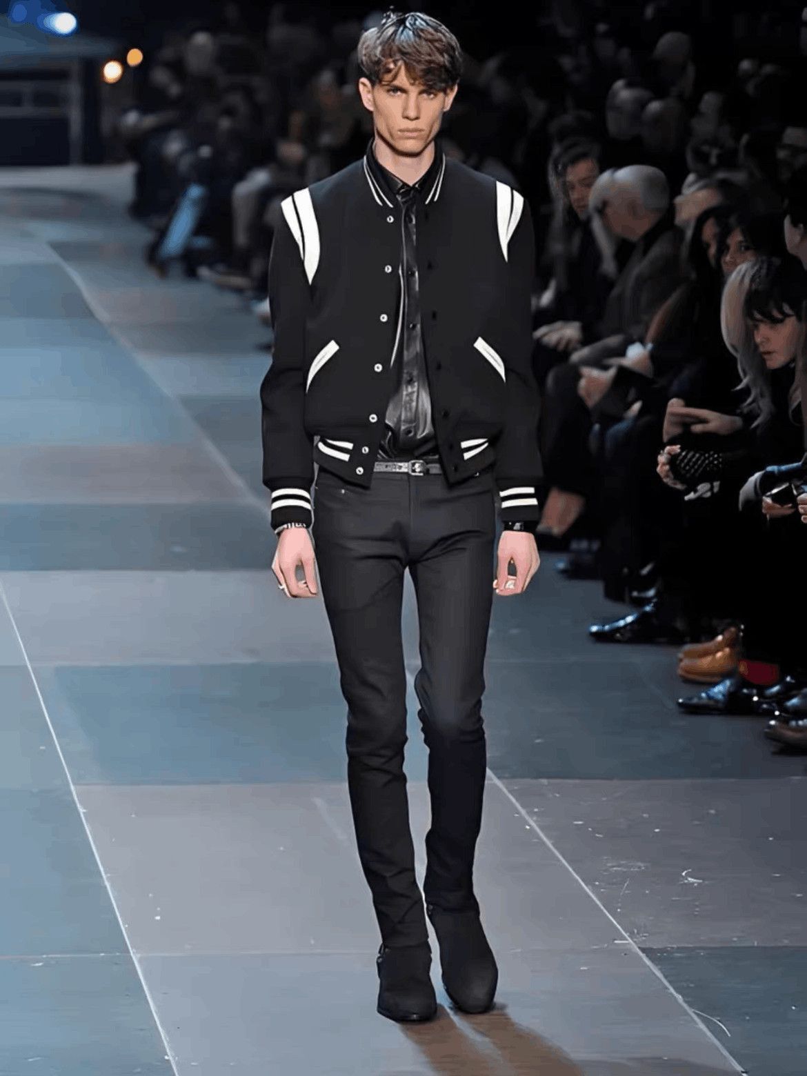 Saint Laurent Paris Sz 50 Saint Laurent Paris 21AW Leather Joint Teddy Jacket-2 Size US M / EU 48-50 / 2 - 9 Thumbnail