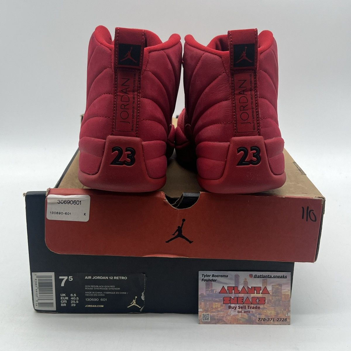 Jordan Brand Air Jordan 12 gym red Size US 7.5 / EU 40-41 - 3 Thumbnail