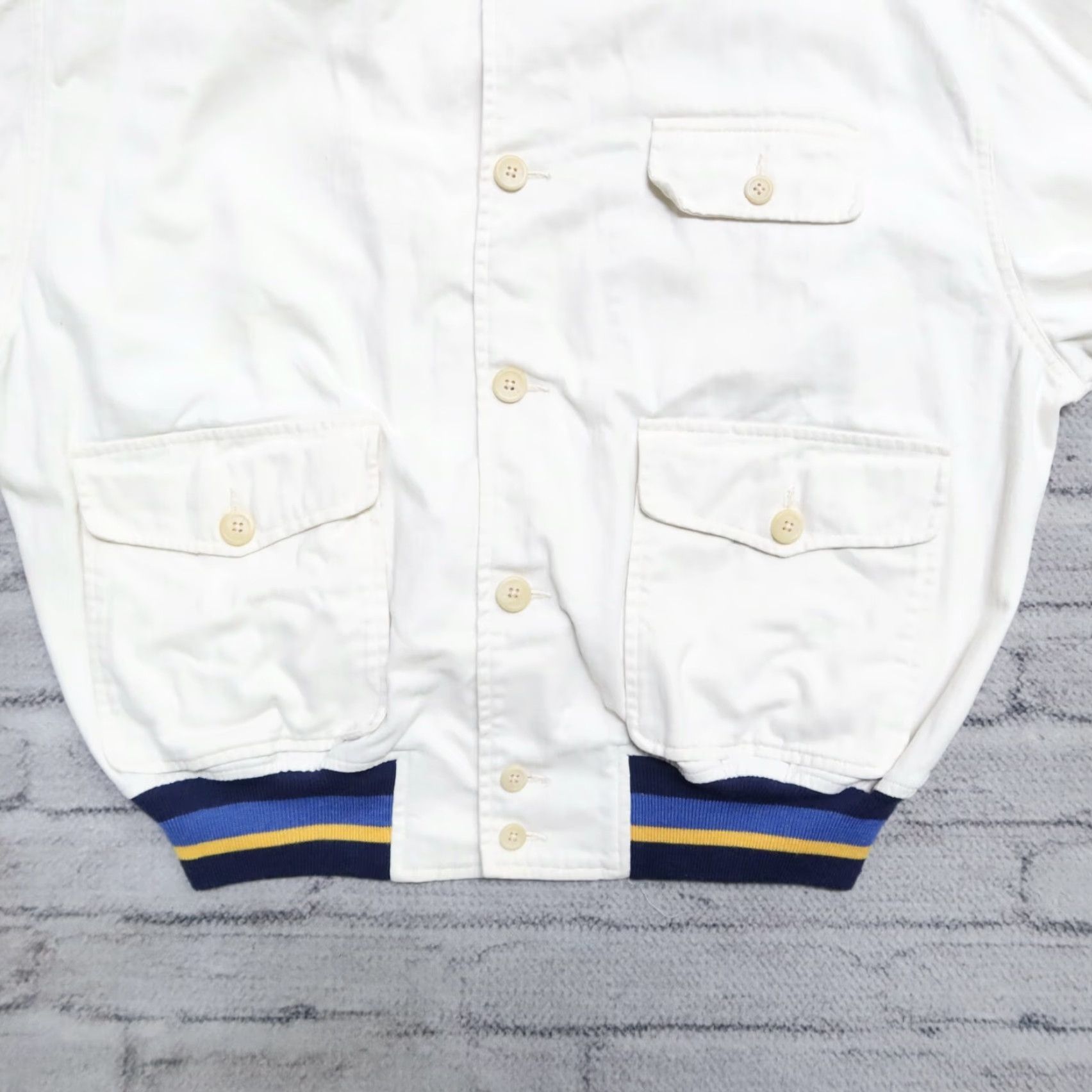 Polo Ralph Lauren Vintage Polo Ralph Lauren Jacket L White Mens Jacket Size US L / EU 52-54 / 3 - 3 Thumbnail