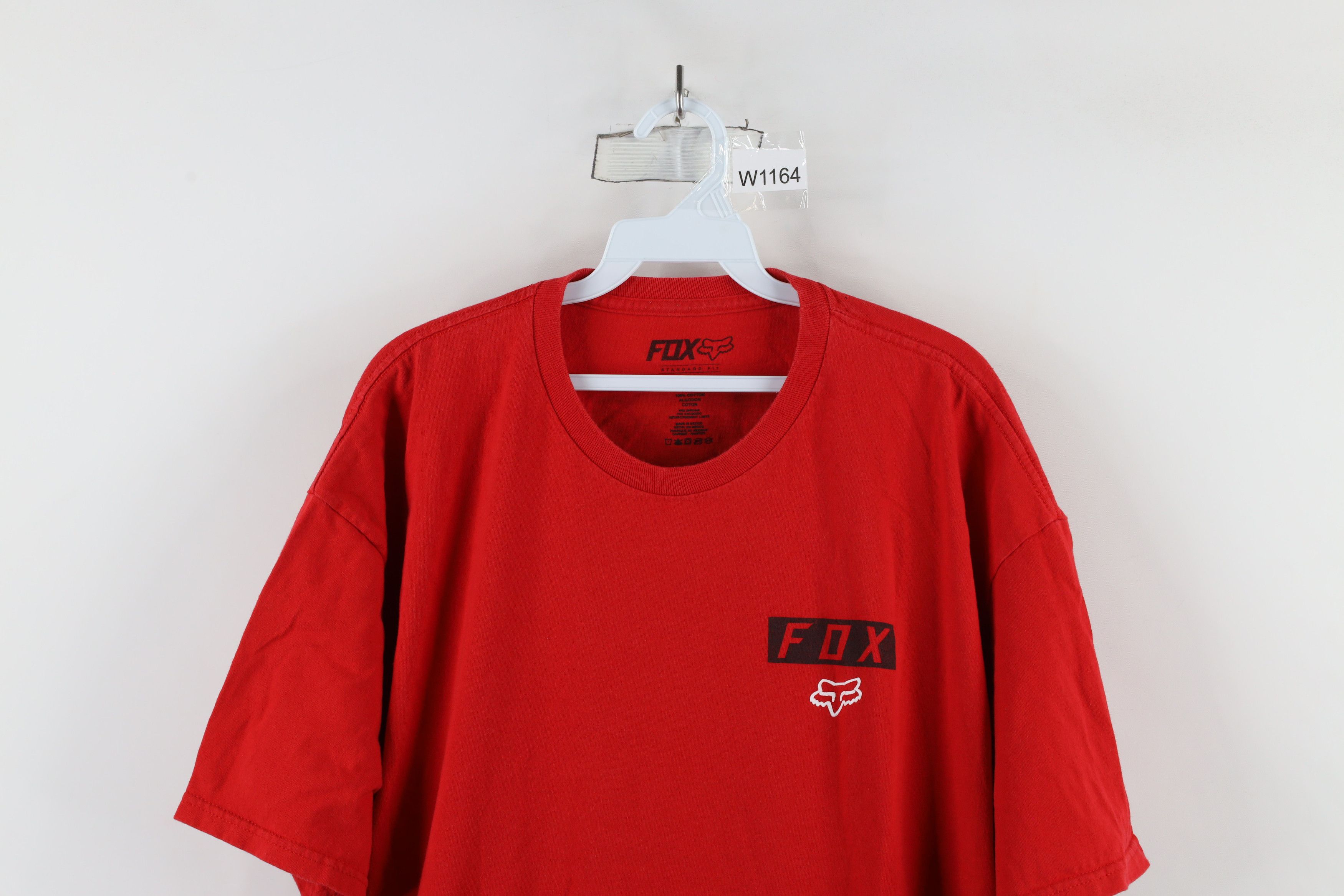 Fox Racing × Vintage Vintage Fox Racing Spell Box Logo Short Sleeve T-Shirt Red Size US XL / EU 56 / 4 - 2 Thumbnail