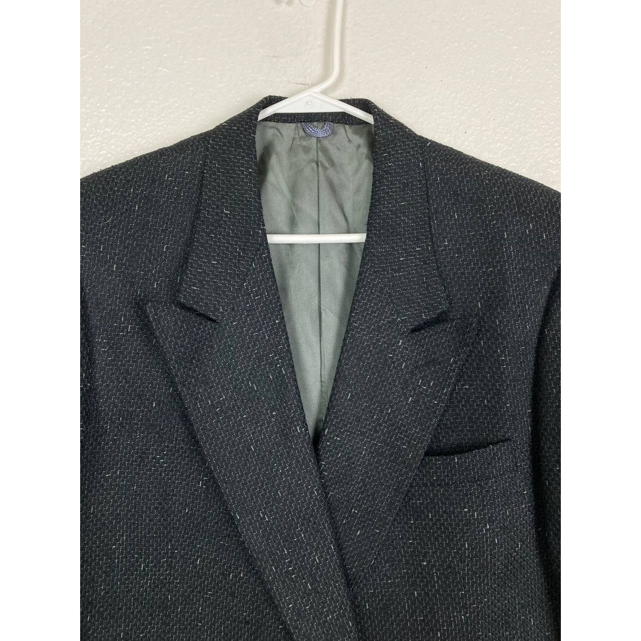 Gianni Valentino Gianni Jeffrey Michael Blazer Mens 44 Black Double Breasted Size 44R - 4 Thumbnail