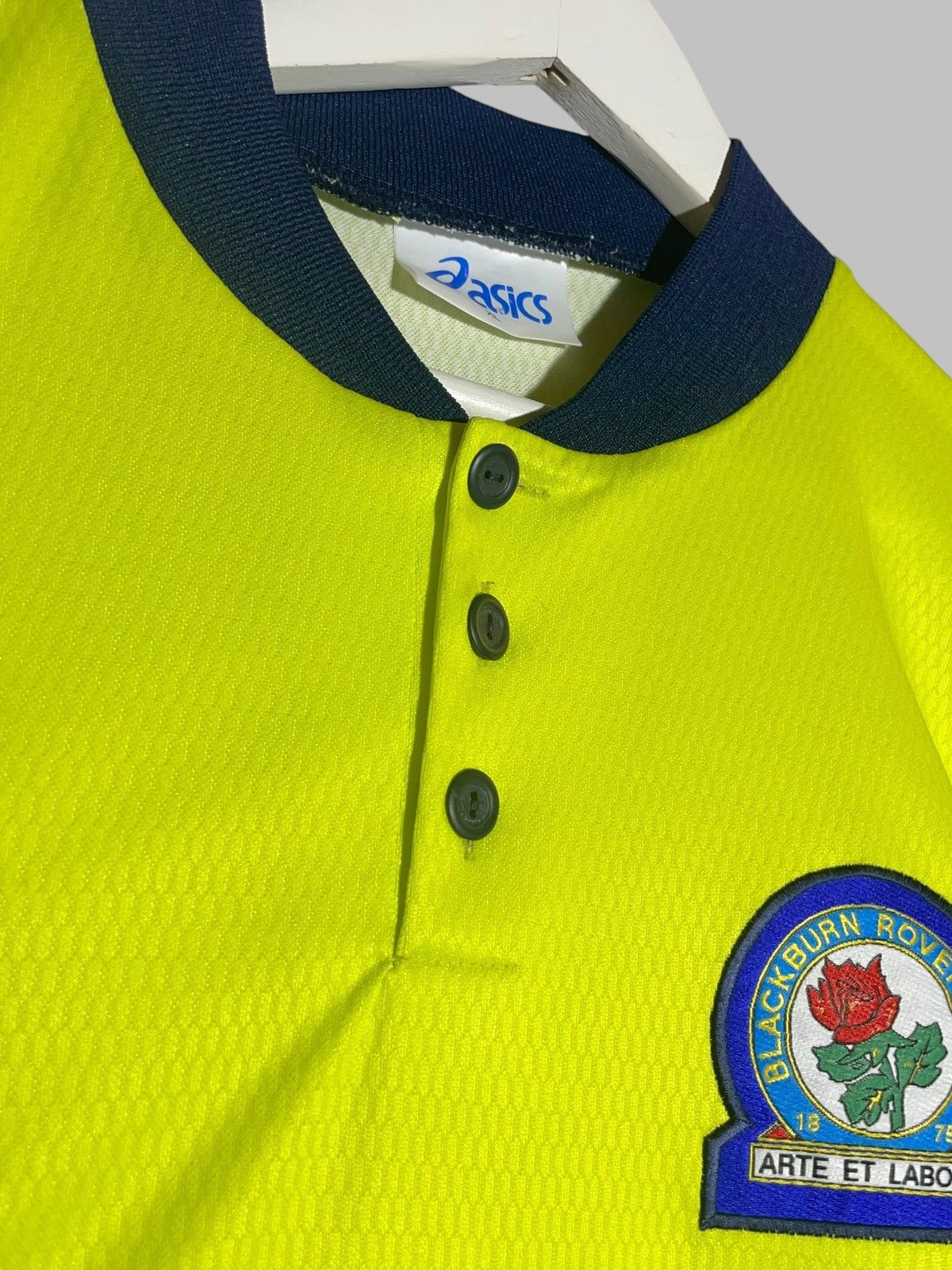 Asics × Vintage Blackburn Rovers ASICS 1996/97 Away Vintage Football Shirt Size US XL / EU 56 / 4 - 10 Thumbnail