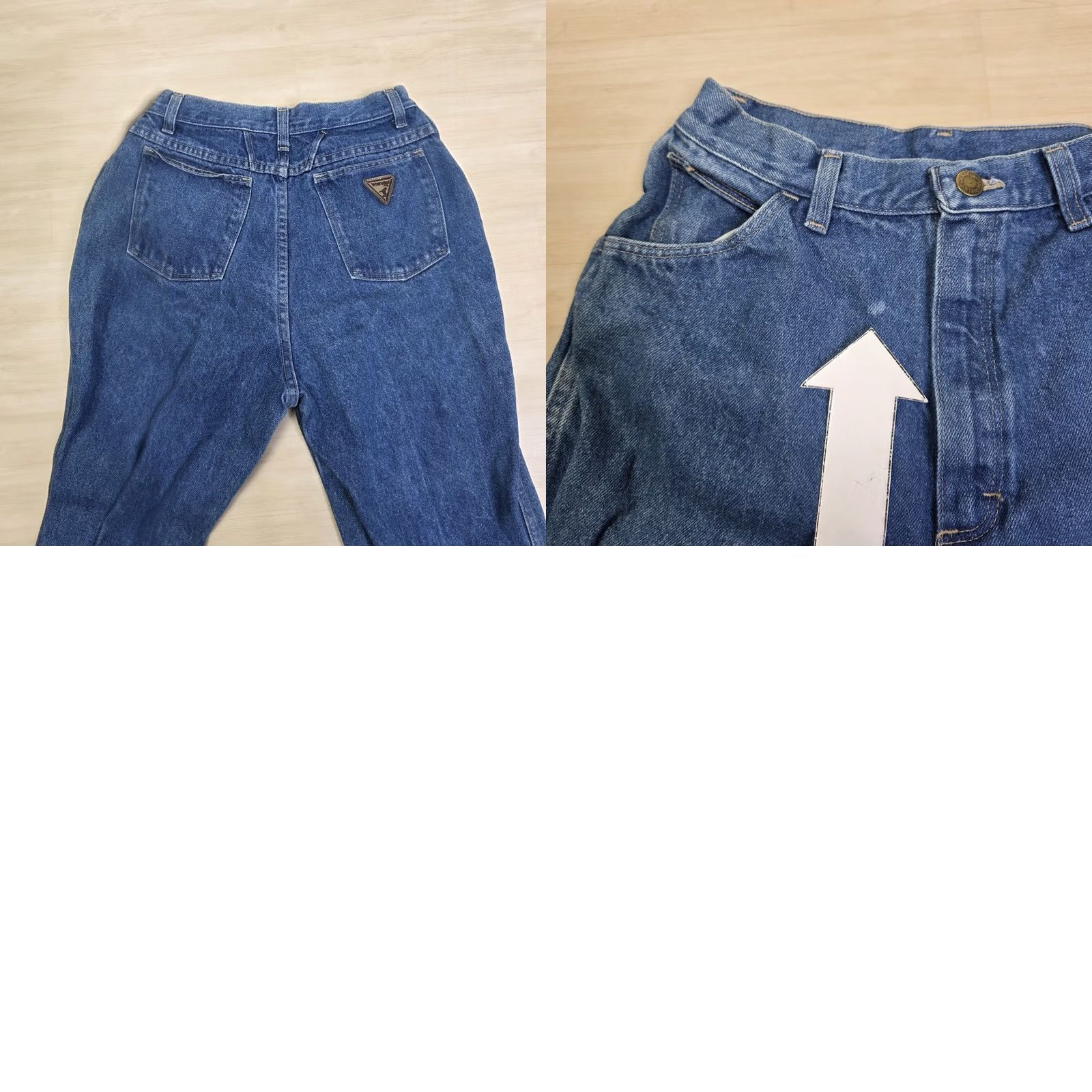 Wrangler VINTAGE Wrangler Jeans High-Rise Tapered 24 x 29 Womens USA 90s Blue Denim Size 42" / US 20 - 8 Thumbnail