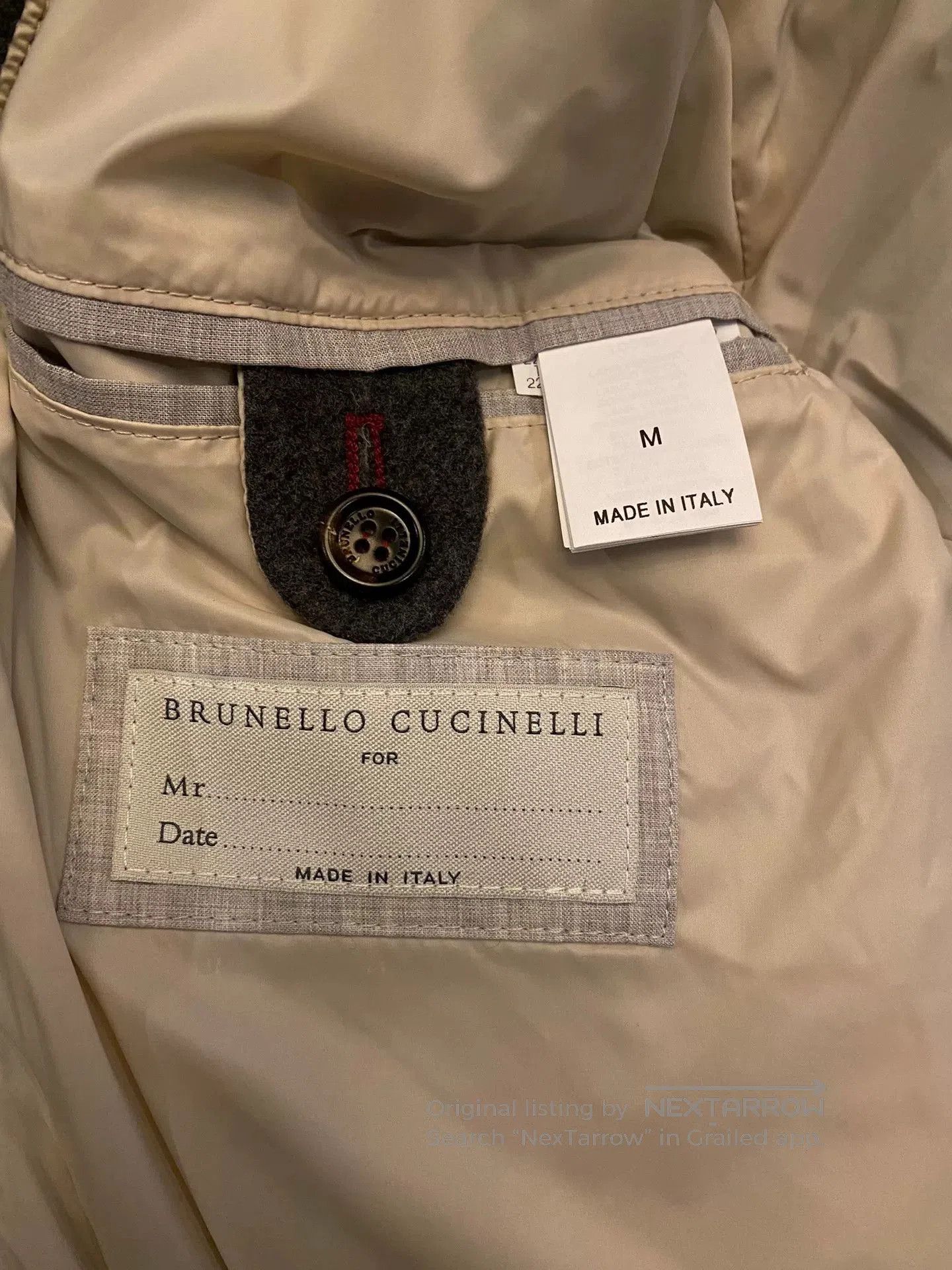 Brunello Cucinelli Brunello Cucinelli Shearling Collar Bomber Jacket. Size US M / EU 48-50 / 2 - 6 Thumbnail