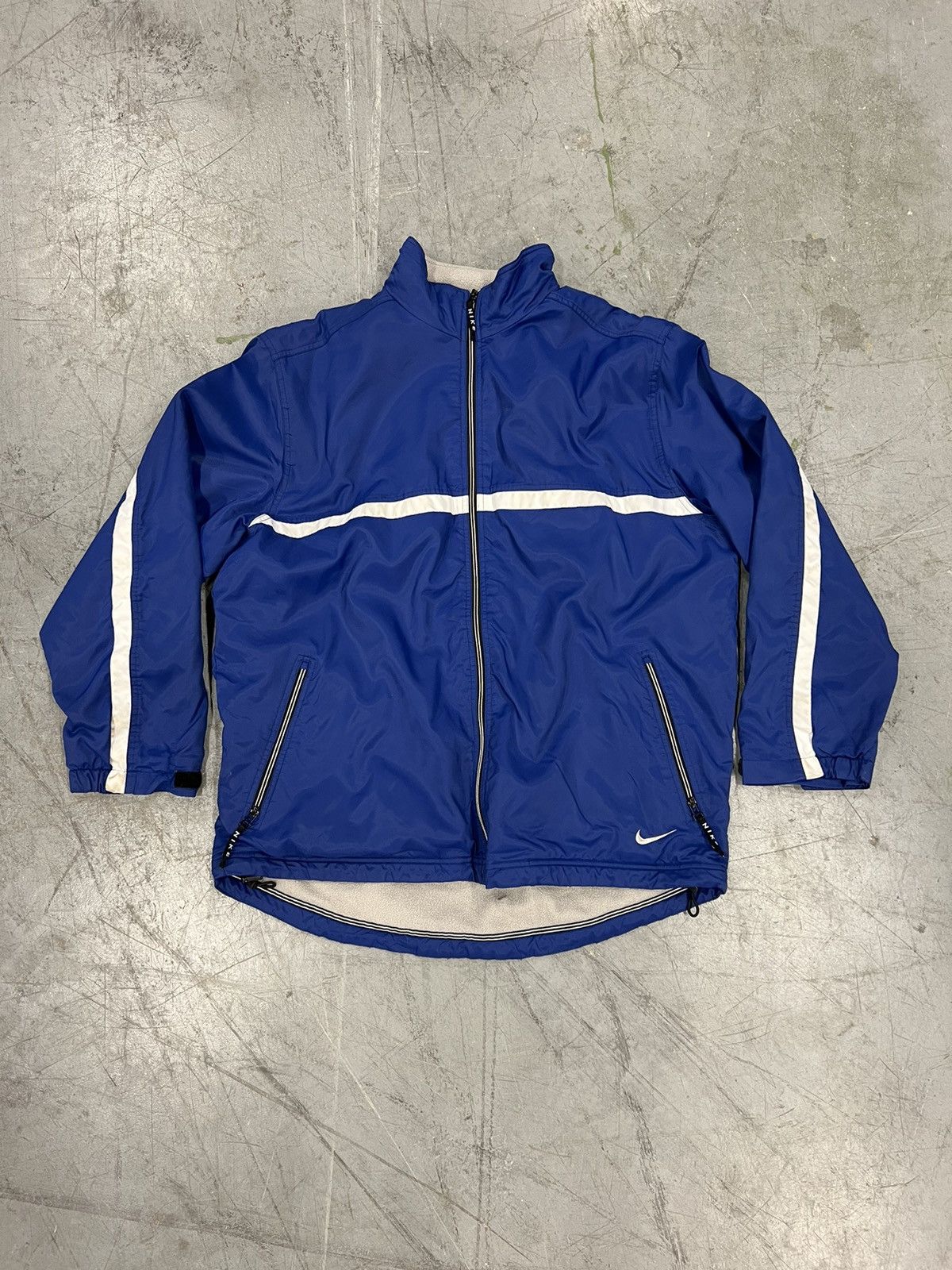 Nike Vintage selling 90's Fleece Jacket w/ Reflective Stripe Men's M