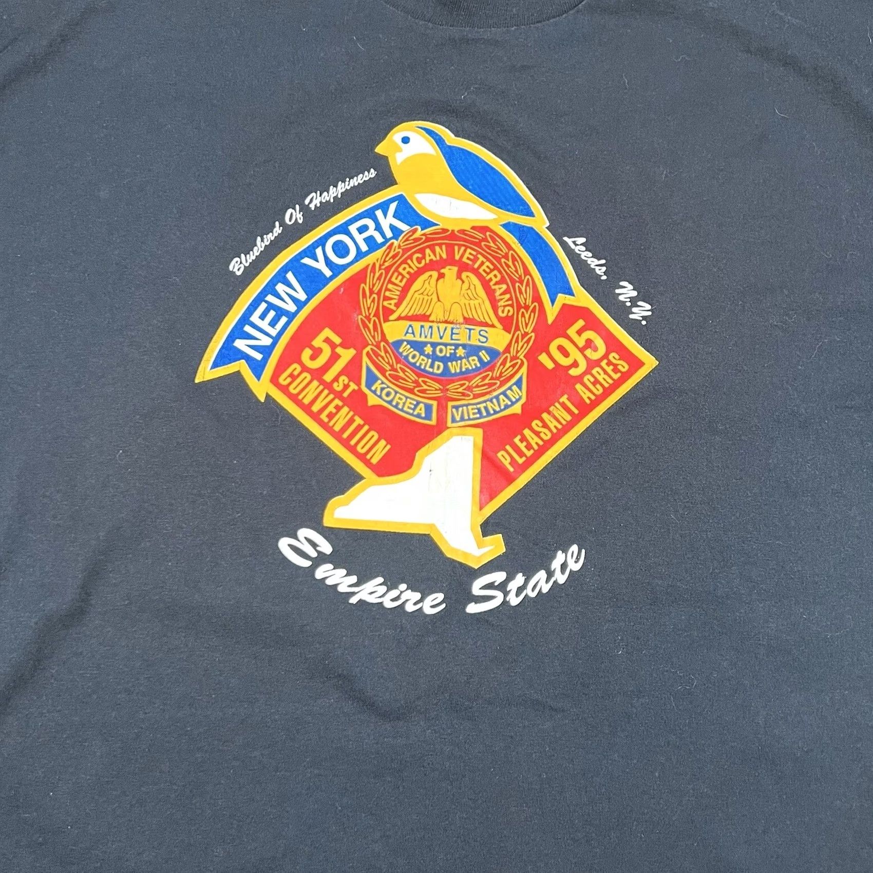 Vintage VINTAGE Amvets World War 2 51st Convention T-Shirt XL Mens Black 1995 Graphic Cracking Information Size US XL / EU 56 / 4 - 2 Thumbnail