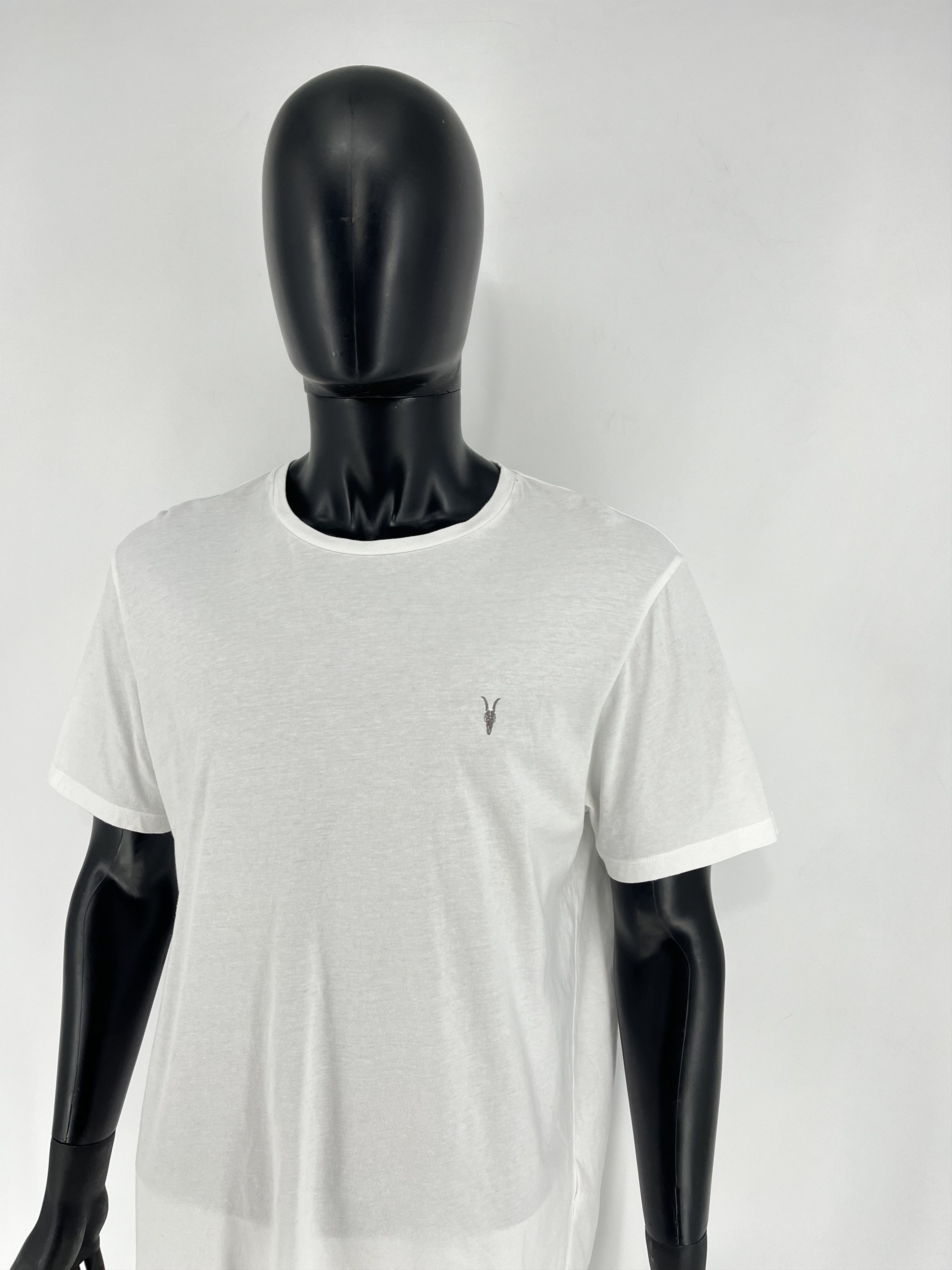 Allsaints Vintage Basic Allsaints Mini Logo Basic Tee Old Money Size US XXL / EU 58 / 5 - 4 Thumbnail