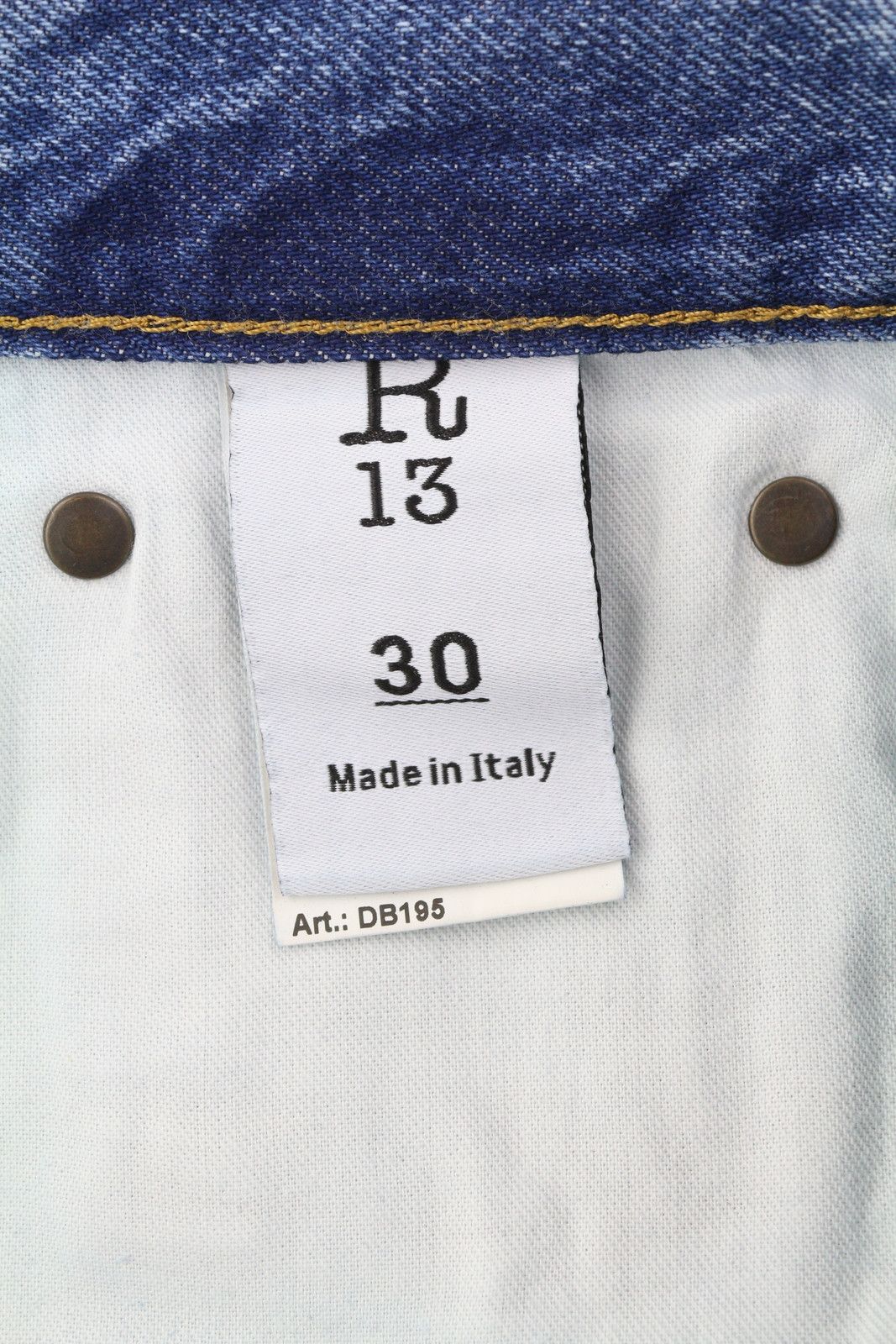 R13 BOYFRIEND 30 Jasper Straight Whiskers Faded Zip FW25 86648 Size 30" / US 8 / IT 44 - 8 Thumbnail
