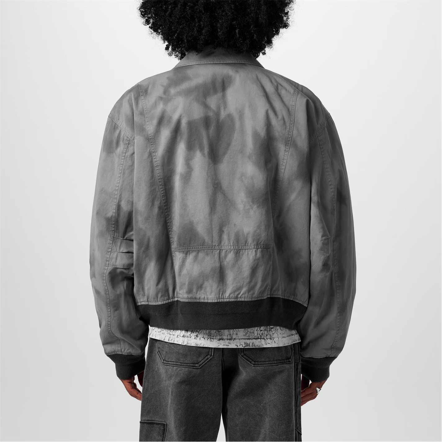 Acne Studios o1g2r1mq0825 Orlinga Bomber Jacket in Grey Size US S / EU 44-46 / 1 - 4 Thumbnail