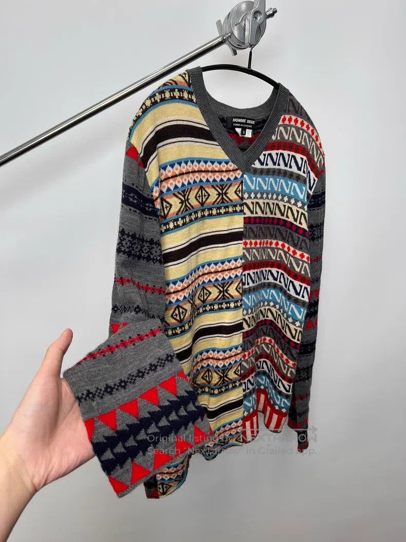 Comme des Garcons Comme des Garcons Christmas style patchwork knit wool swea Size US M / EU 48-50 / 2 - 4 Thumbnail