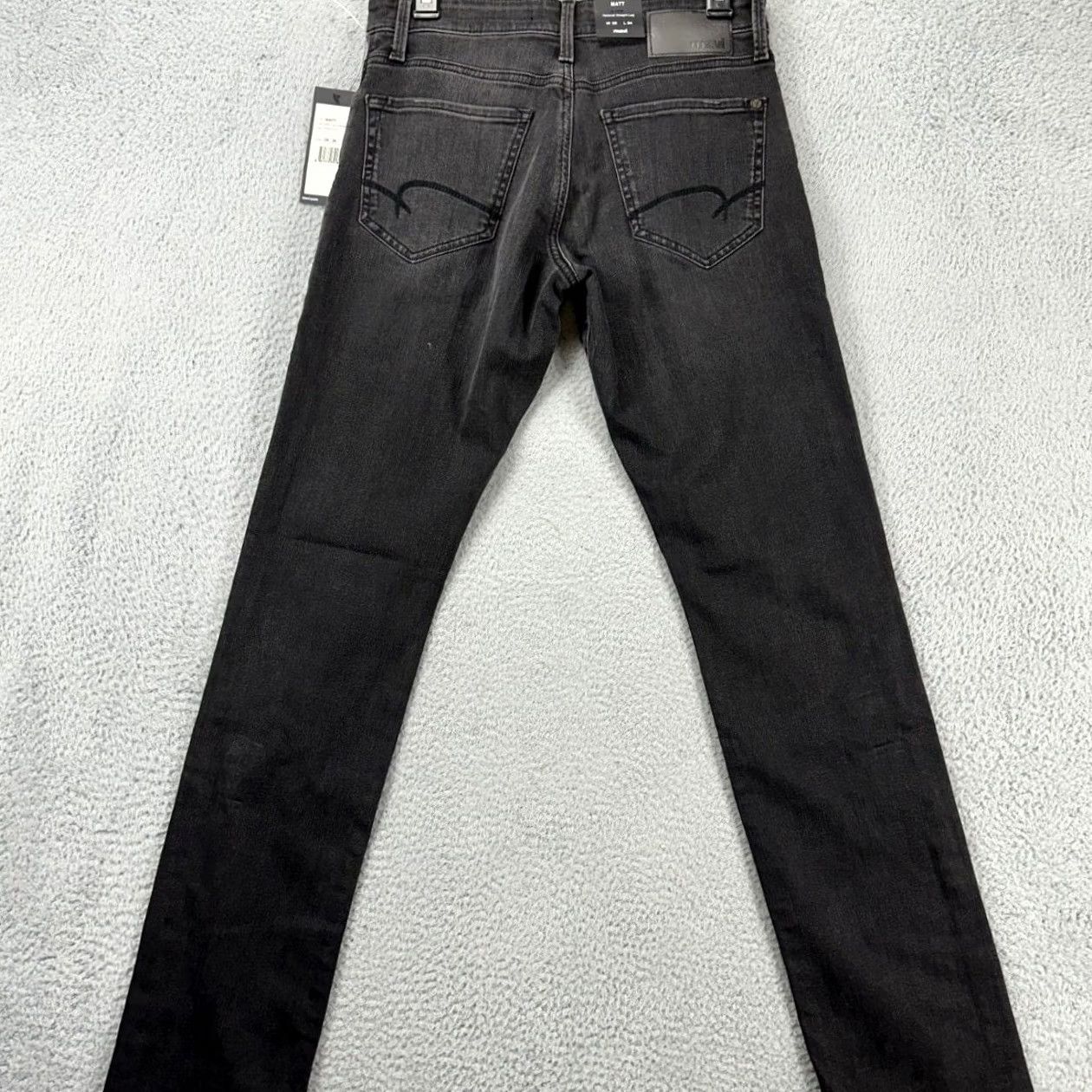 Vintage Mavi Matt Jeans Mens 28X32 Gray Charcoal Wash Straight Leg Relaxed Denim Pockets Stretch Mens Size US 28 / EU 44 - 3 Thumbnail