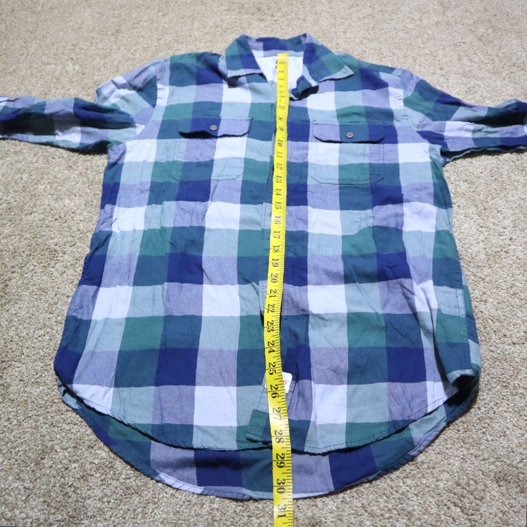 Izod IZOD Shirt Mens Small Green Long Sleeve Button-Up Casual Seaside Twill Size US S / EU 44-46 / 1 - 5 Thumbnail