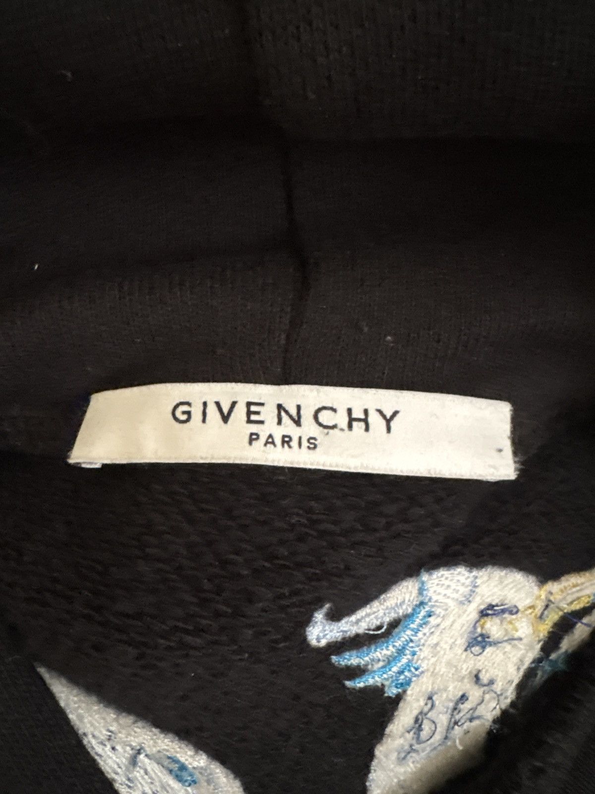 Givenchy GIVENCHY Birds Embroidery Black Hoodie Size US XL / EU 56 / 4 - 7 Thumbnail