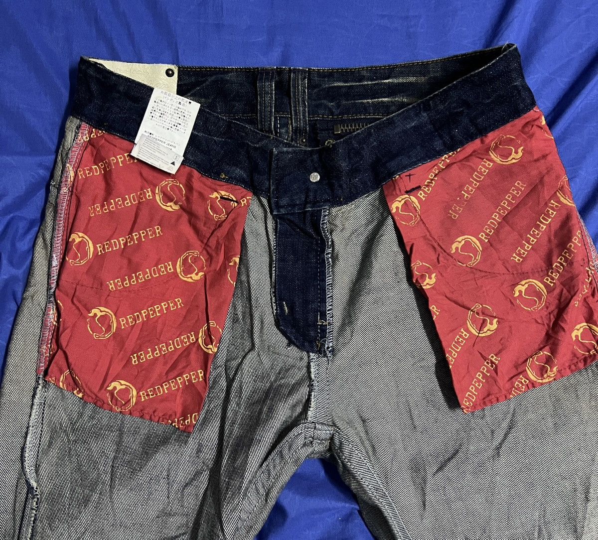 Designer × Japanese Brand REDPEPPER FLARED JEANS JAPANESE BRAND DENIM Size US 34 / EU 50 - 19 Thumbnail