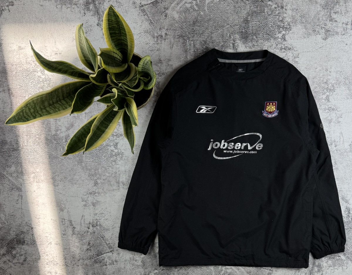 Reebok West Ham 2003 Reebok Nylon LongSleeve Soccer Football Jersey Sweatshirt Jacket Size US M / EU 48-50 / 2 - 1 Thumbnail