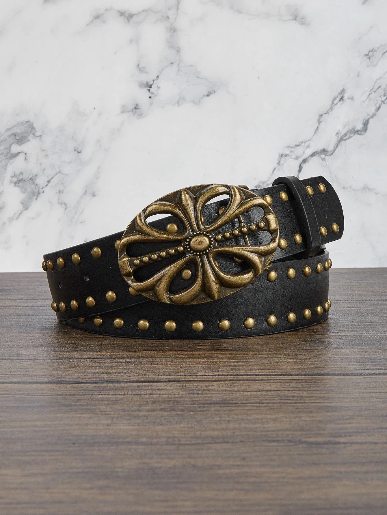 Other Bronze Metal Flower Belt Size ONE SIZE - 1 Thumbnail