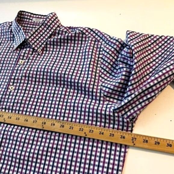 Peter Millar VINTAGE Peter Millar Plaid Button-Down Shirt Mens XL Size US XL / EU 56 / 4 - 6 Thumbnail