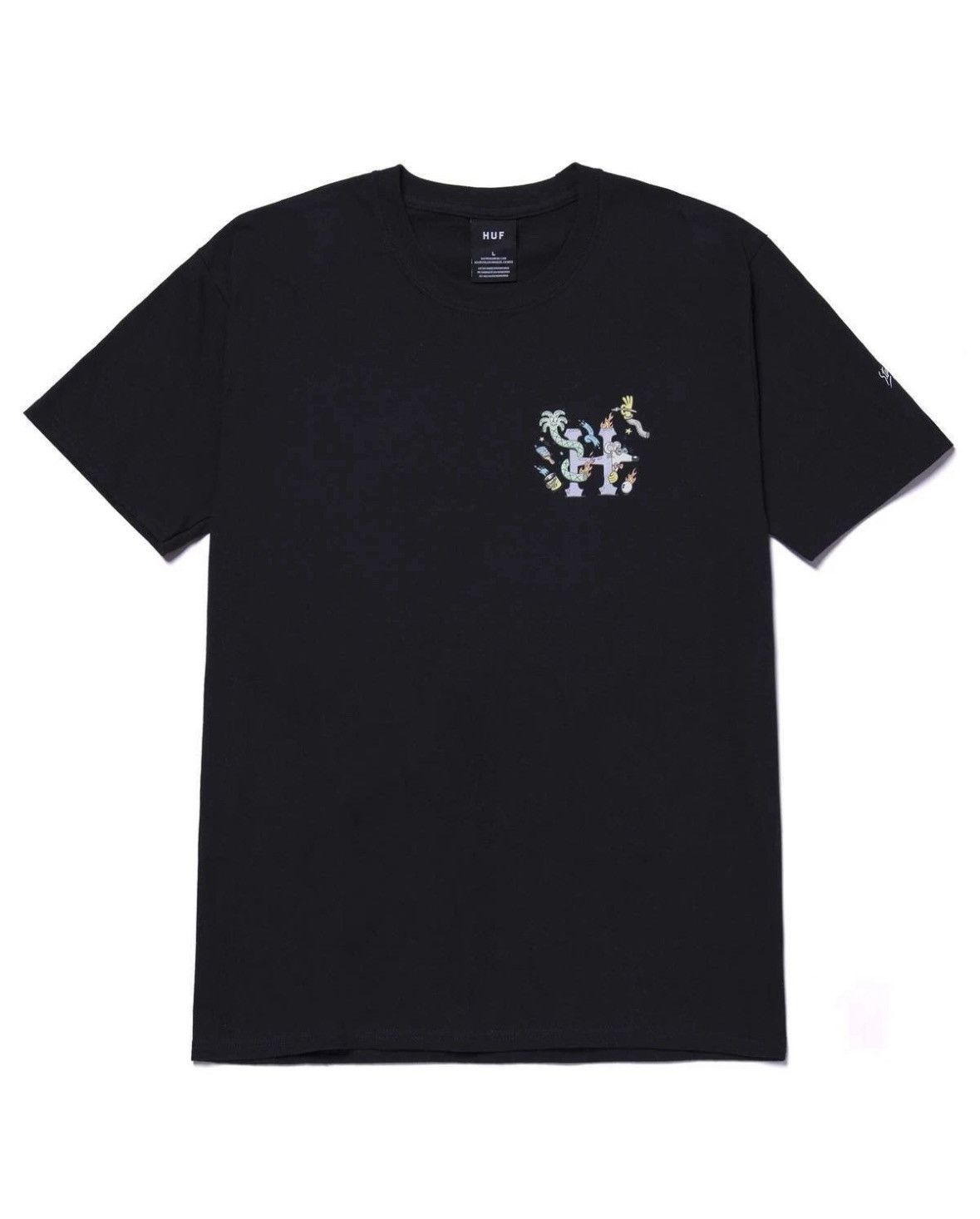 Huf HUF x Steven Harrington H Logo T-shirt (Size Medium) Mello Size US M / EU 48-50 / 2 - 2 Thumbnail