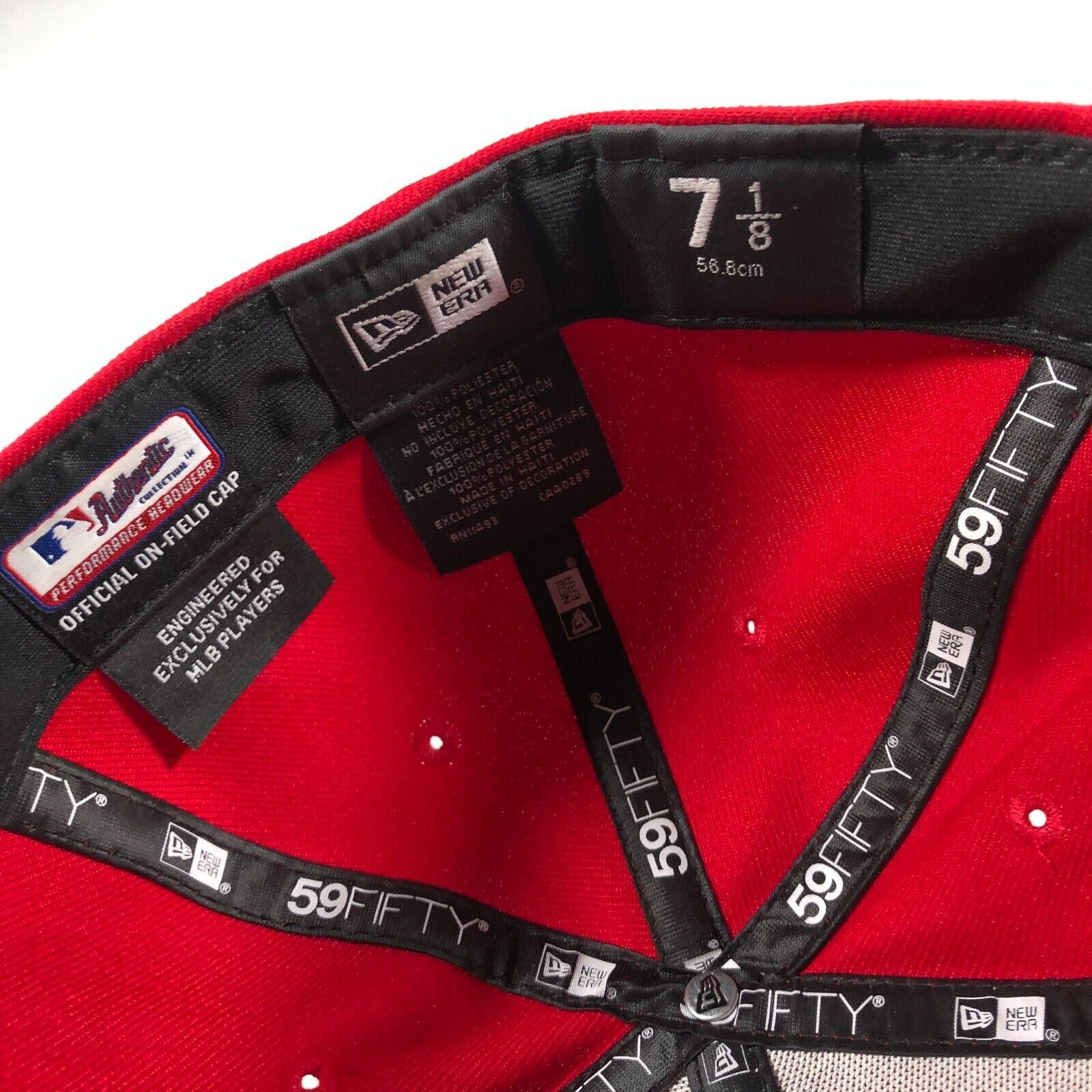 MLB × New Era St. Louis Cardinals 59FIFTY Fitted Baseball Hat Size 7 1/8 Size ONE SIZE - 8 Thumbnail