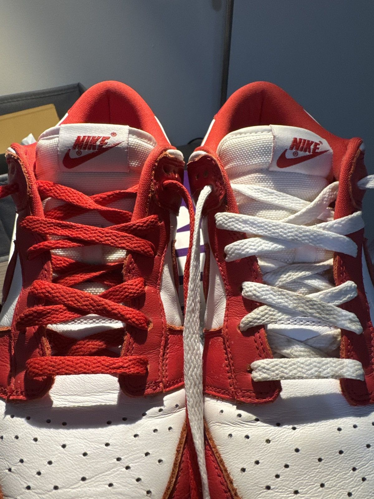 Nike Nike Dunk Low Top University Red Size US 9.5 / EU 42-43 - 8 Thumbnail