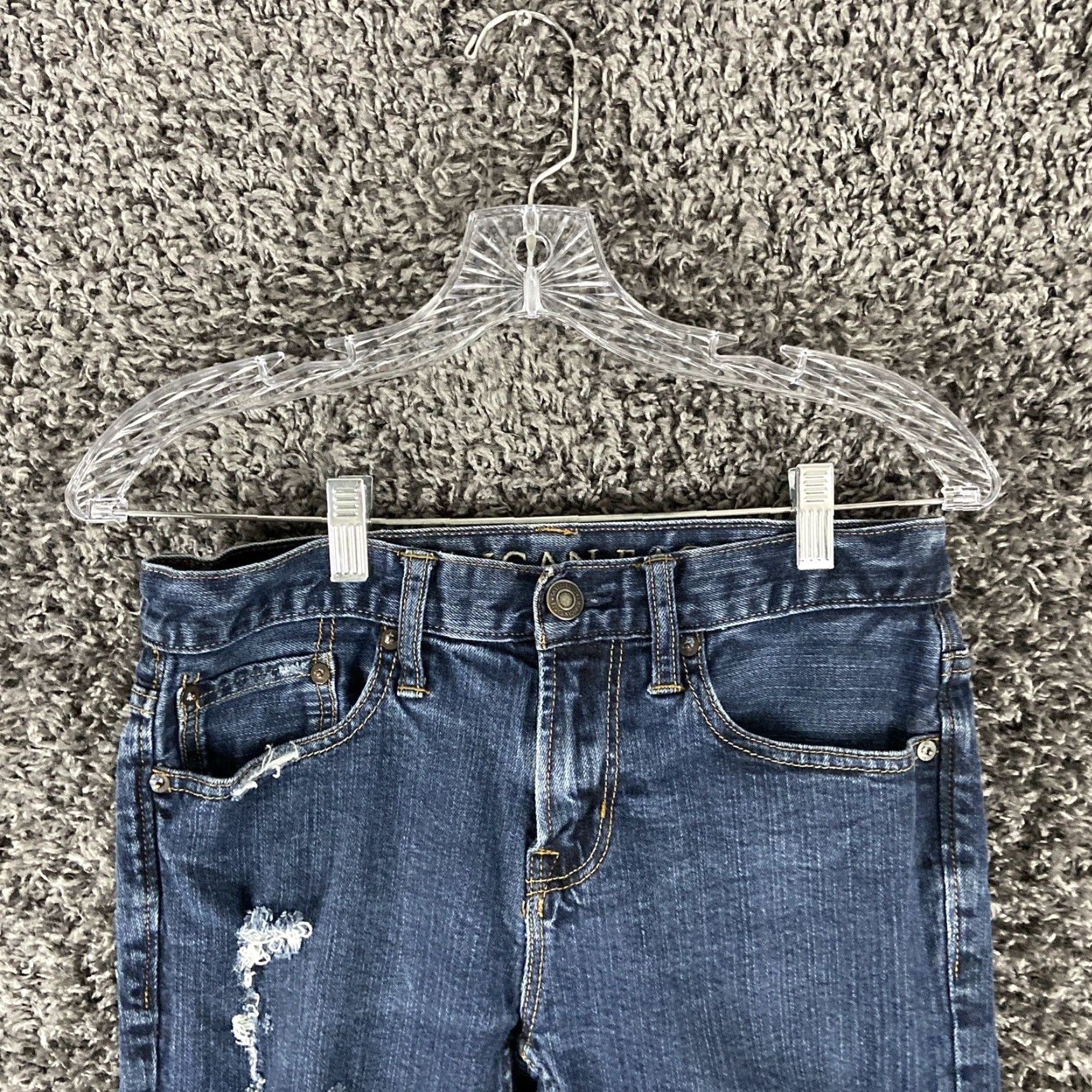 American Eagle Outfitters American Eagle Outfitters Jeans Adult Skinny 29x29 Blue Distressed Mens Size US 29 - 6 Thumbnail