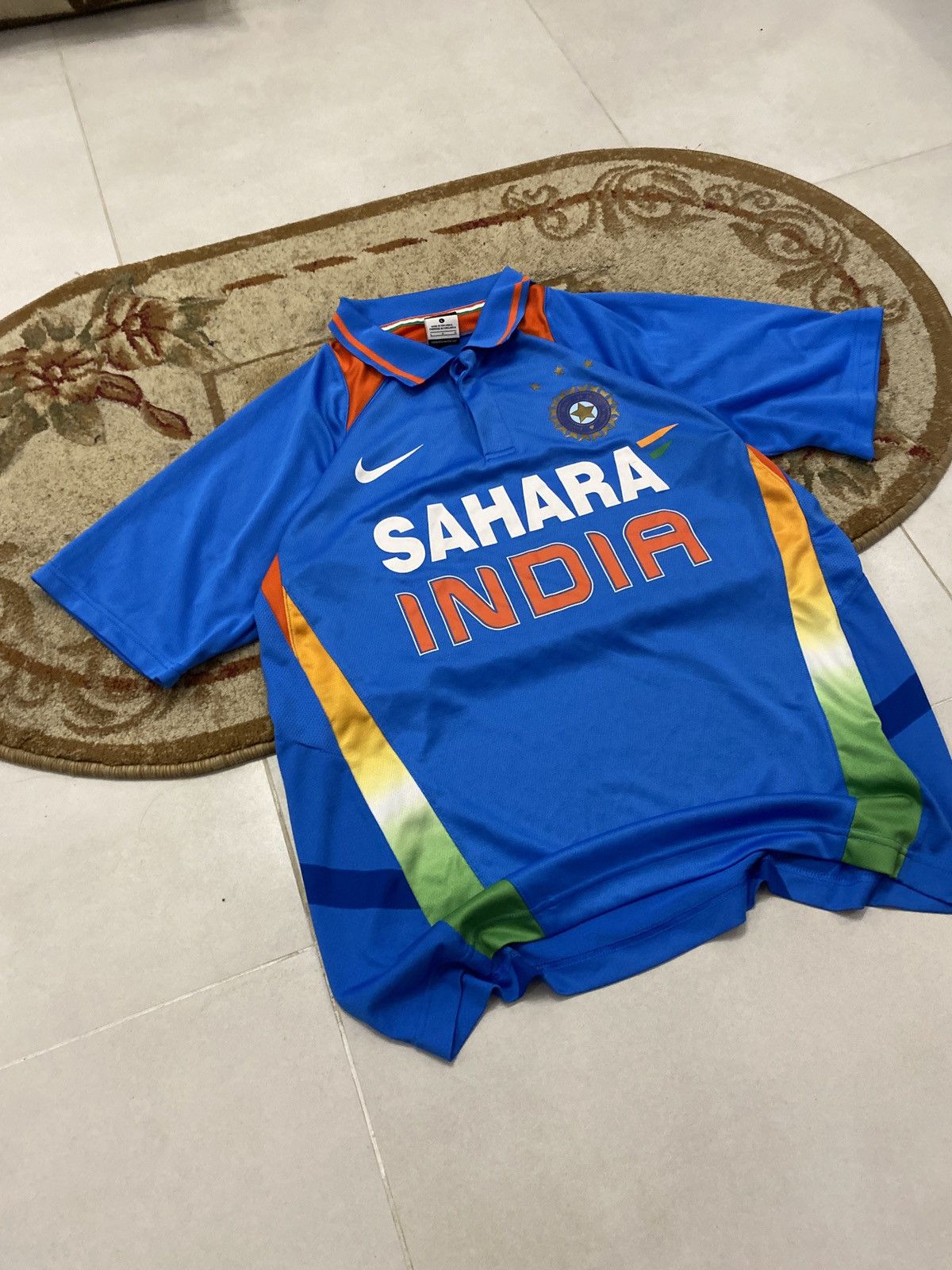 Nike Nike Dri Fit Sahara India Cricket Jersey Size US L / EU 52-54 / 3 - 2 Thumbnail
