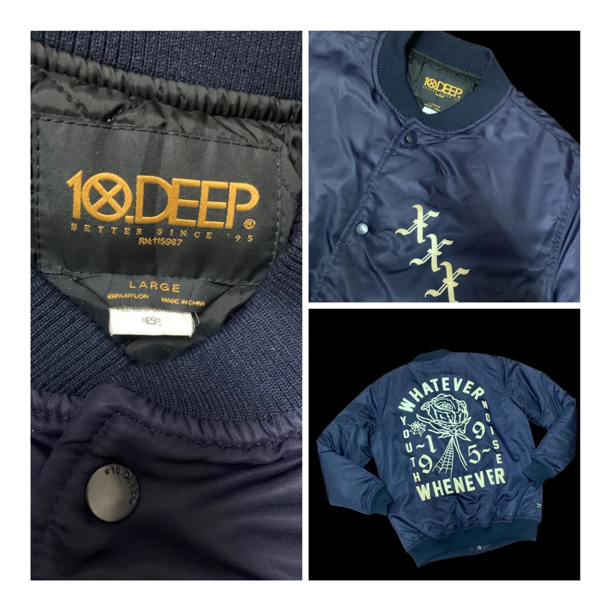 10 Deep 10DEEP Bomber Jacket Size US L / EU 52-54 / 3 - 8 Thumbnail