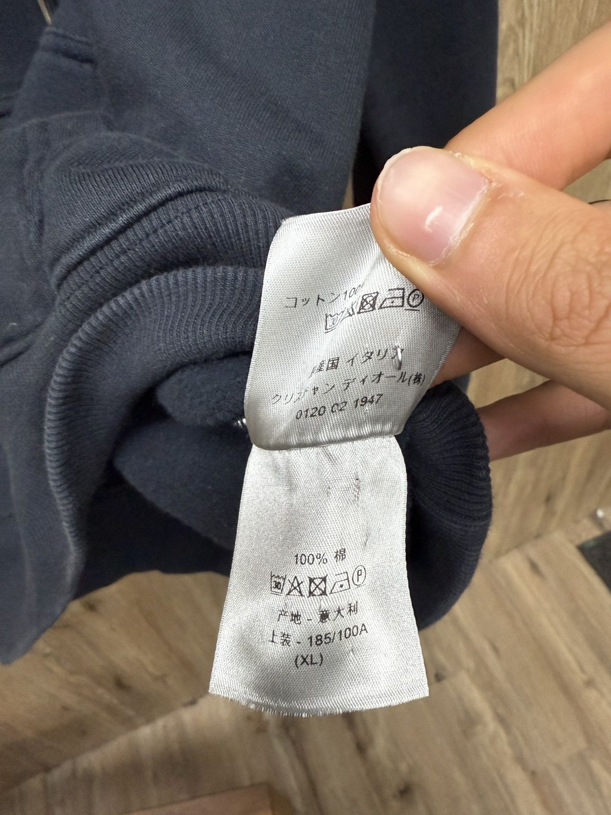 Dior Christian Dior Cd blue hoodie Size US XL / EU 56 / 4 - 12 Thumbnail