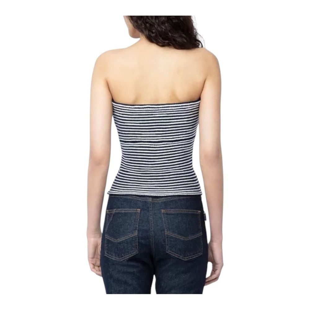 Zadig & Voltaire Zadig & Voltaire Twista Strapless Knit Top NWT Striped Wool Size L / US 10 / IT 46 - 2 Thumbnail