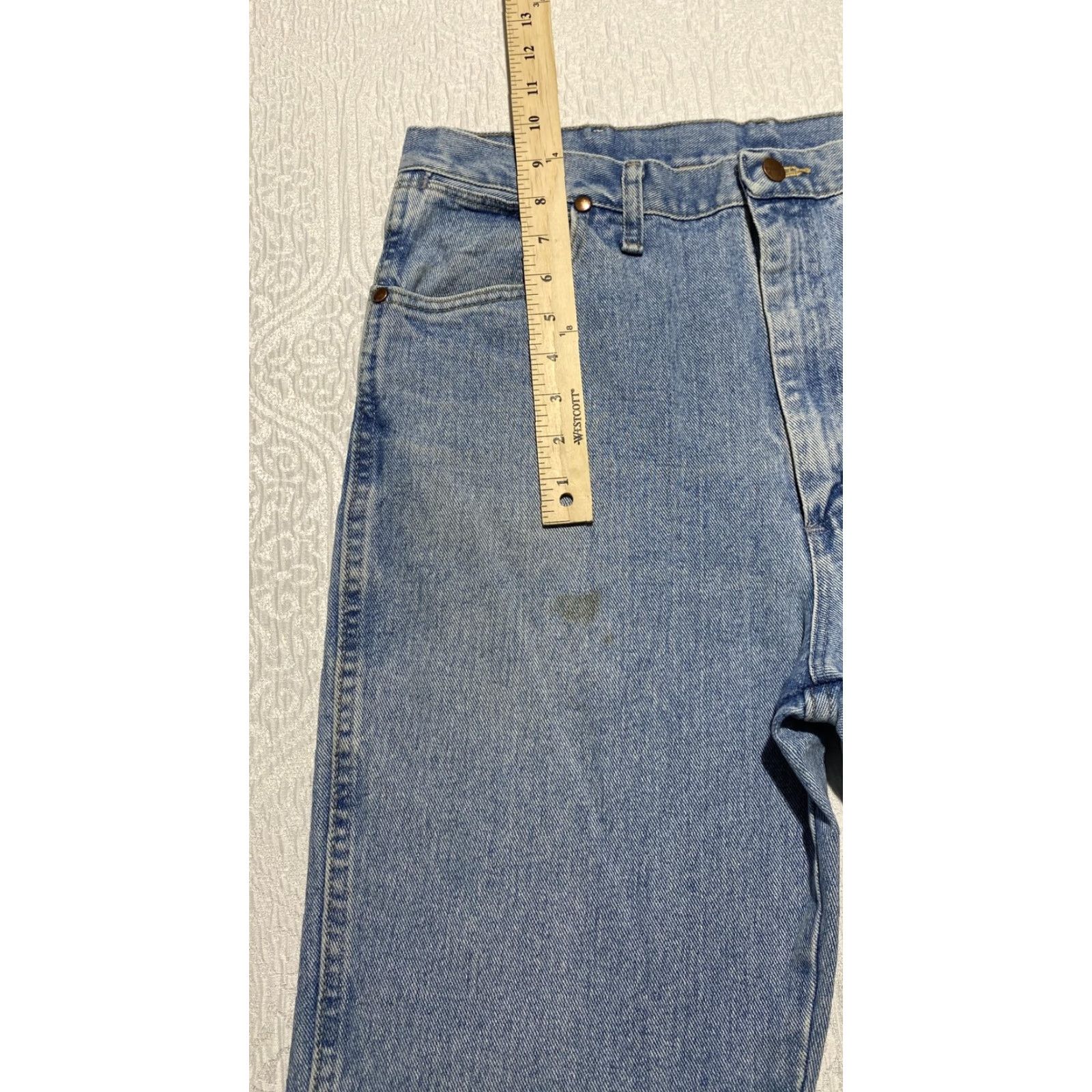 Wrangler VINTAGE Wrangler Jeans Mens 36x36 Blue 936ATW Slim Fit Cowboy Cut Denim Wrangler Cowboy Cut Jeans 36x36 Men Blue Denim Size US 36 / EU 52 - 2 Thumbnail