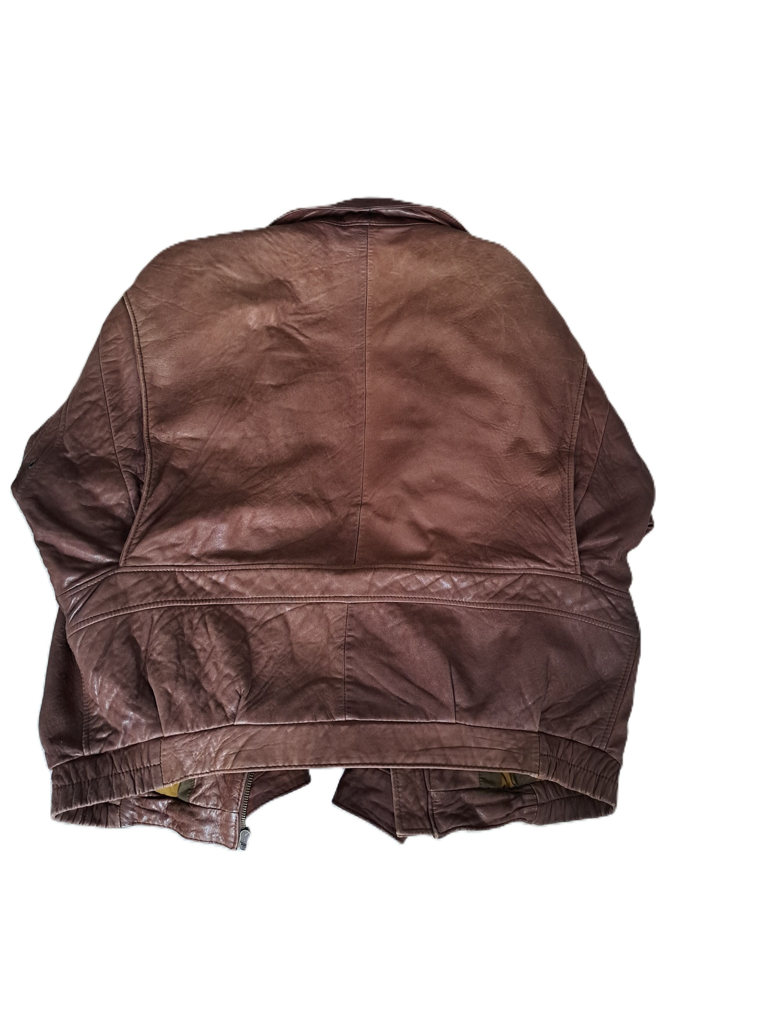 Other Brown leather bomber jacket Size US L / EU 52-54 / 3 - 4 Thumbnail