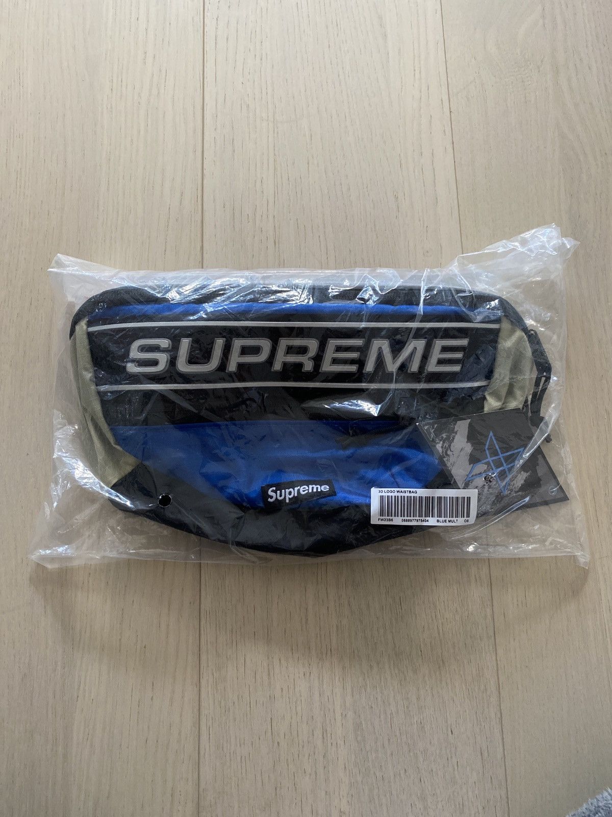 image of Supreme Waist Bag Blue Fw23 - , Men's