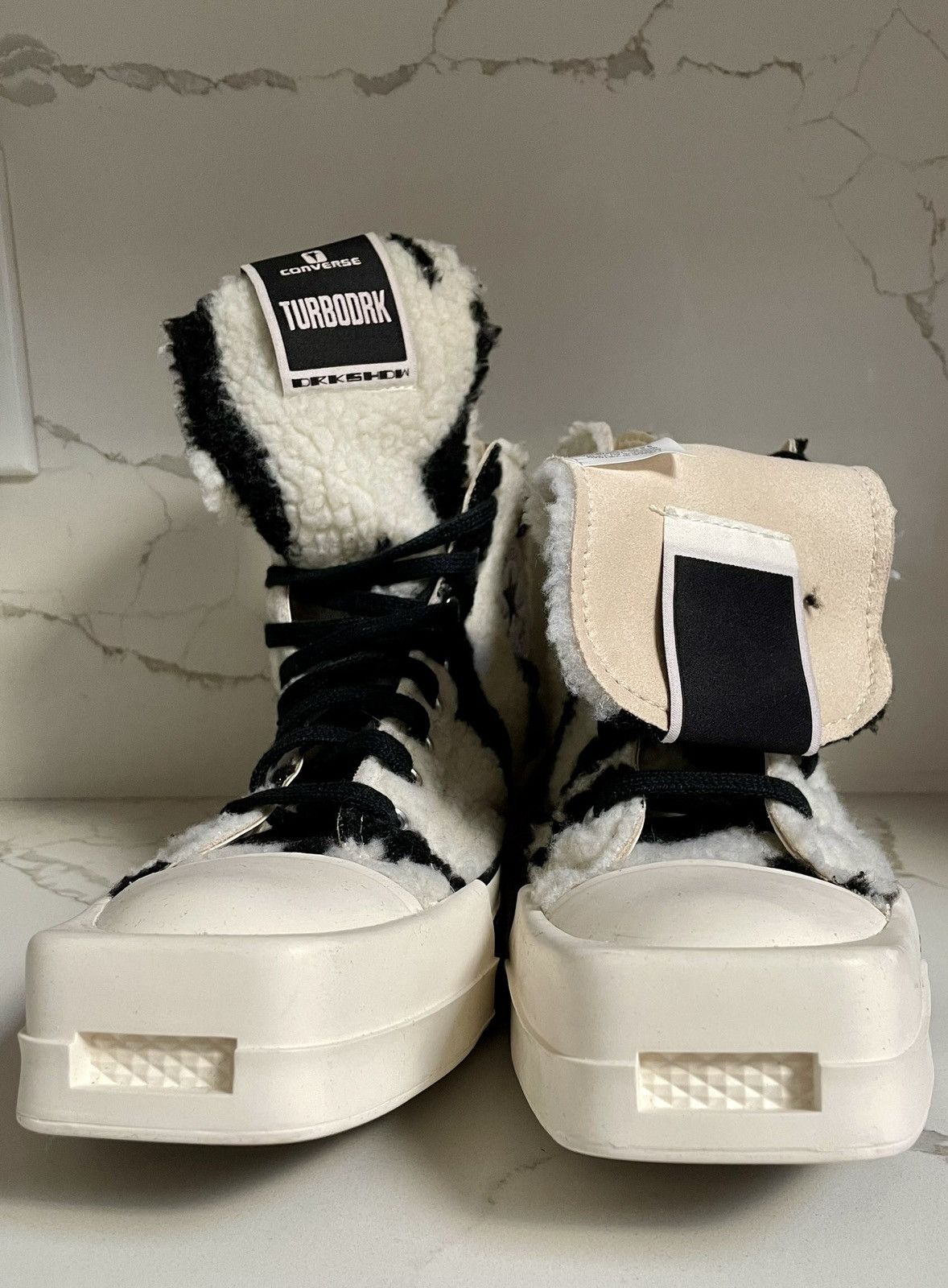 Converse × Rick Owens Drkshdw Rick Owens DRKSHDW Converse TURBODRK Hi Top New Size 10 Size US 9.5 / EU 42-43 - 4 Thumbnail
