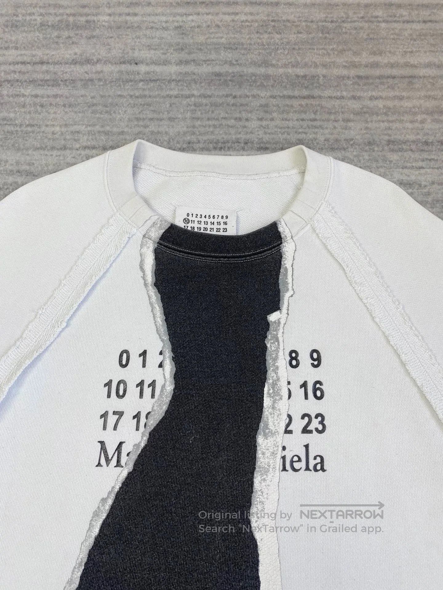 Maison Margiela maison margiela black and white sweatshirt. Size US L / EU 52-54 / 3 - 3 Thumbnail