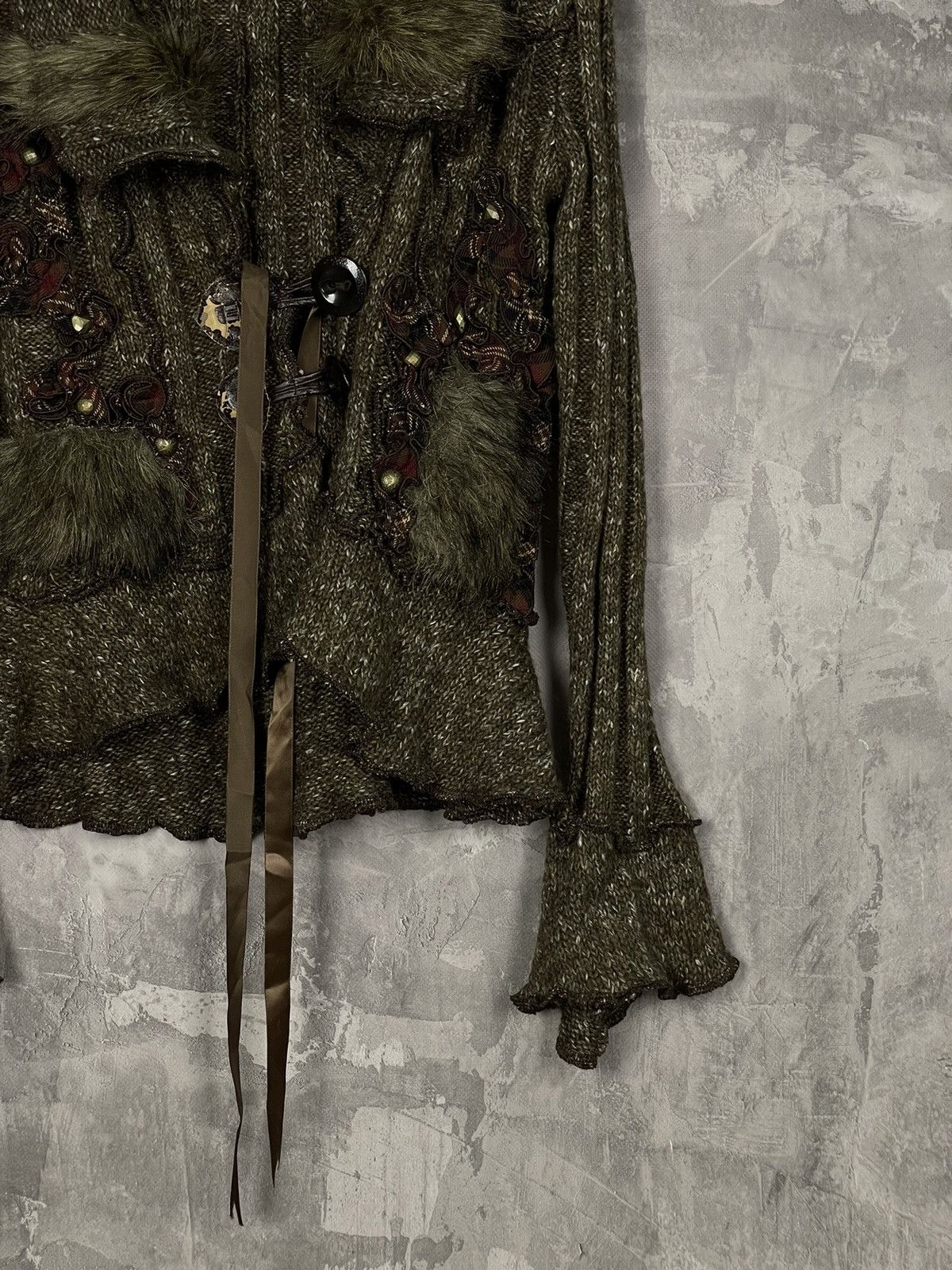20471120 × If Six Was Nine × Japanese Brand Vintage Avant Garde Japan Style Fur 3 D Wool Sweater Size M / US 6-8 / IT 42-44 - 6 Thumbnail