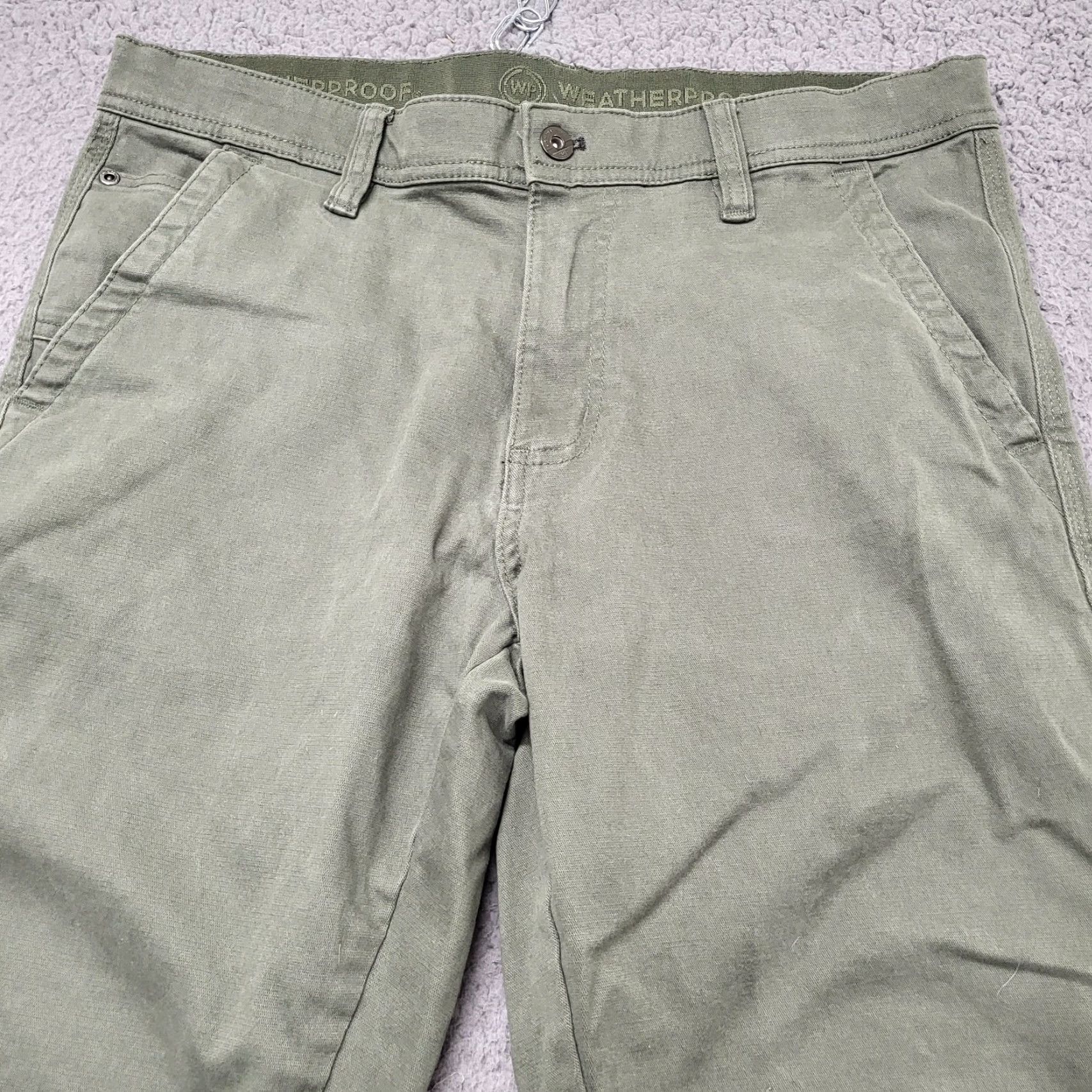 Weatherproof Weatherproof Utility Pants Men's 32x30 5-Pocket Tech Military Green Jeans Size US 32 / EU 48 - 5 Thumbnail