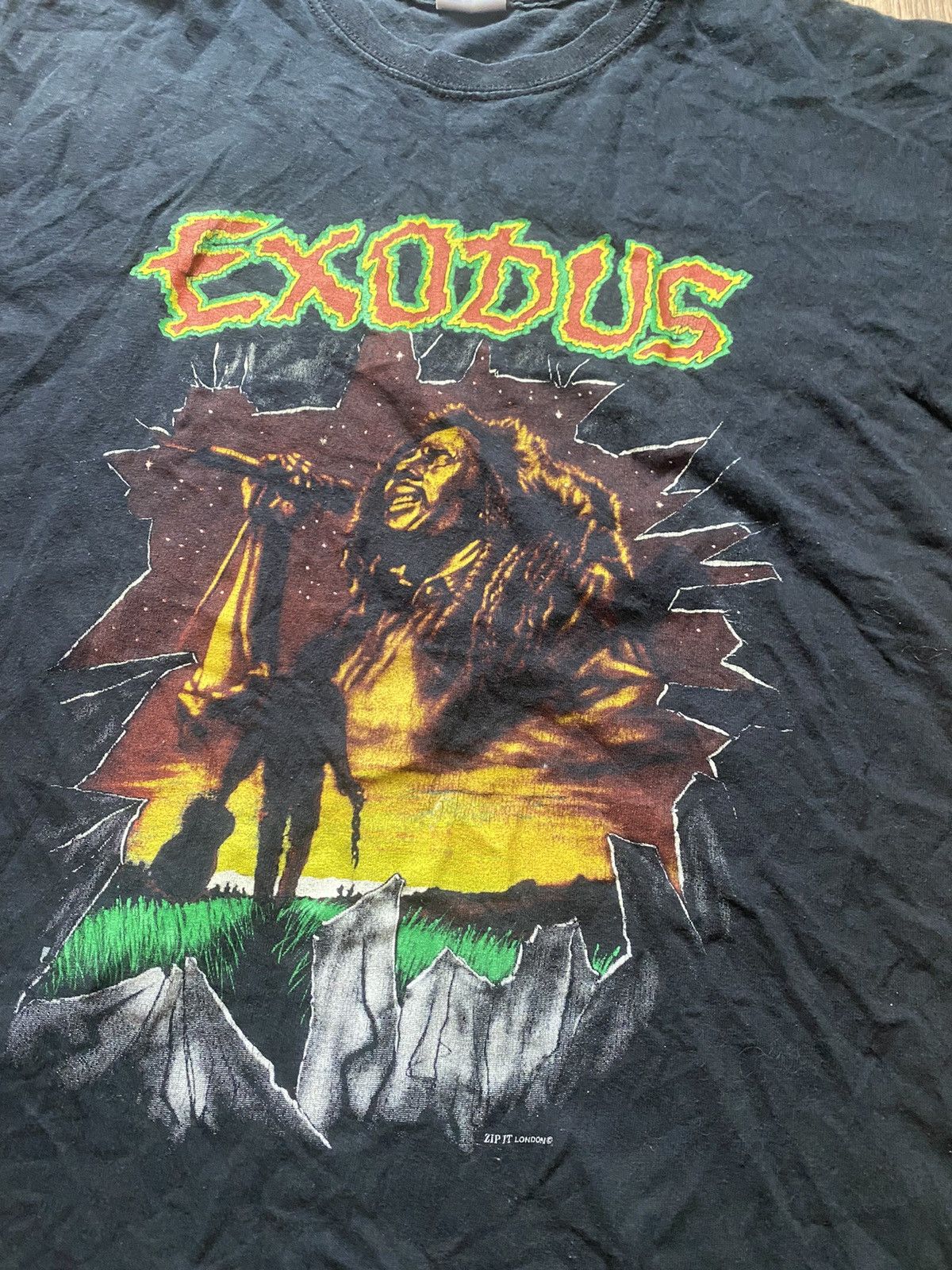 Bob Marley × Vintage × Zion Rootswear Vintage Bob Marley Exodus Zion Rootswear T Shirt Y2K 2000s Size US M / EU 48-50 / 2 - 2 Thumbnail