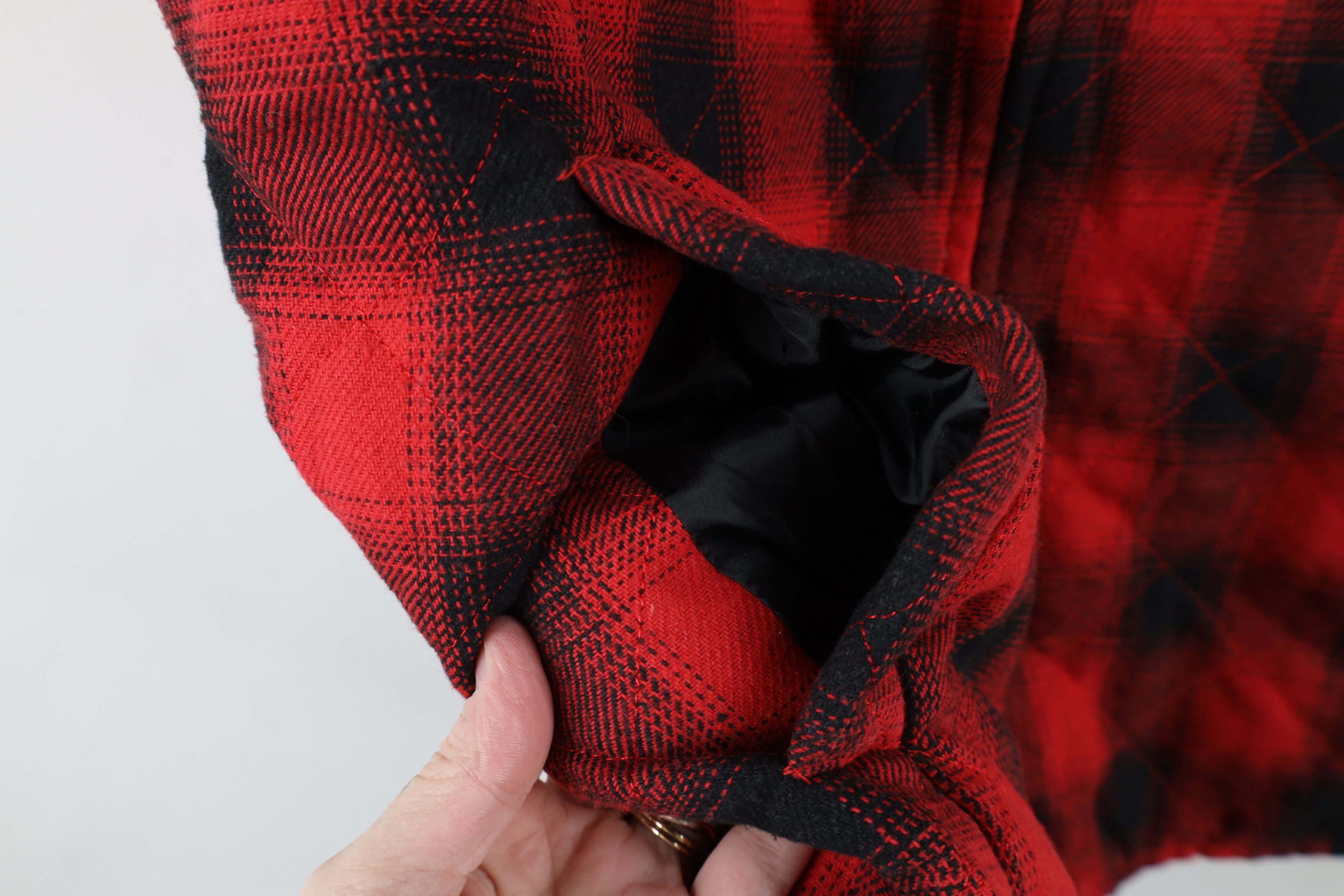 Vintage Simply Southern Fleece Quilted Flannel Vest Jacket Plaid Size M / US 6-8 / IT 42-44 - 5 Thumbnail