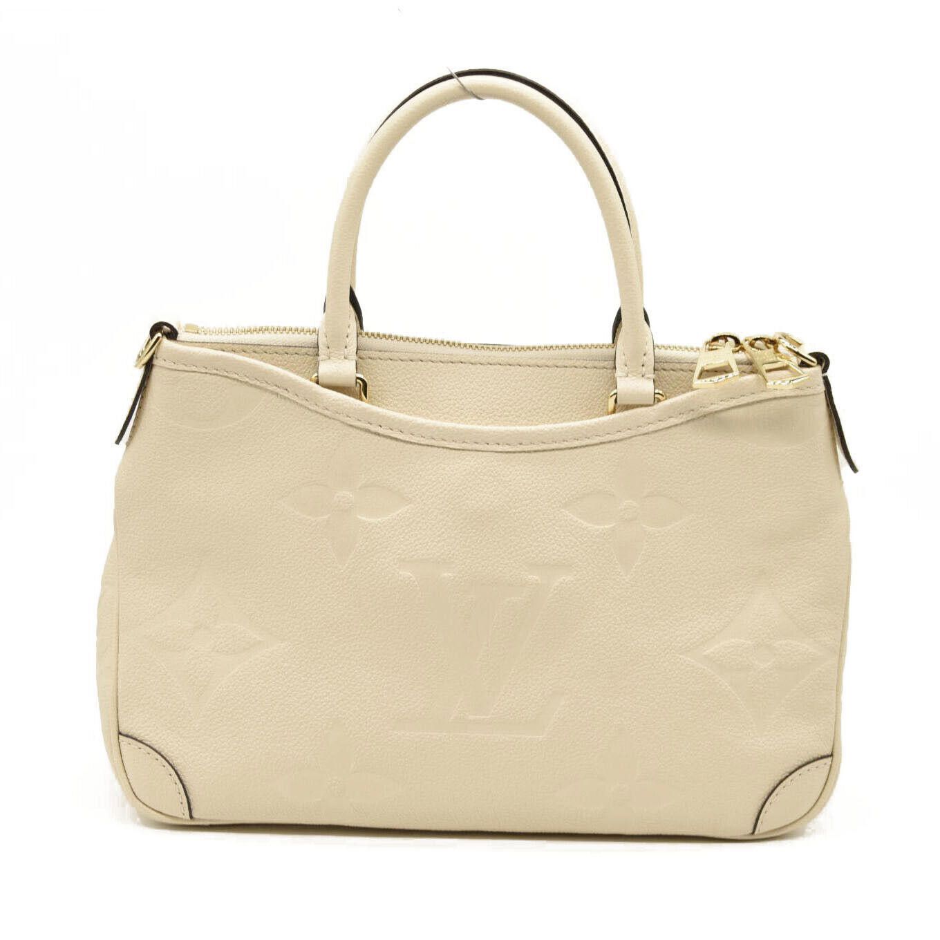 Louis Vuitton LOUIS VUITTON Trianon PM Monogram Emprreinte Handbag Creme Size ONE SIZE - 3 Thumbnail