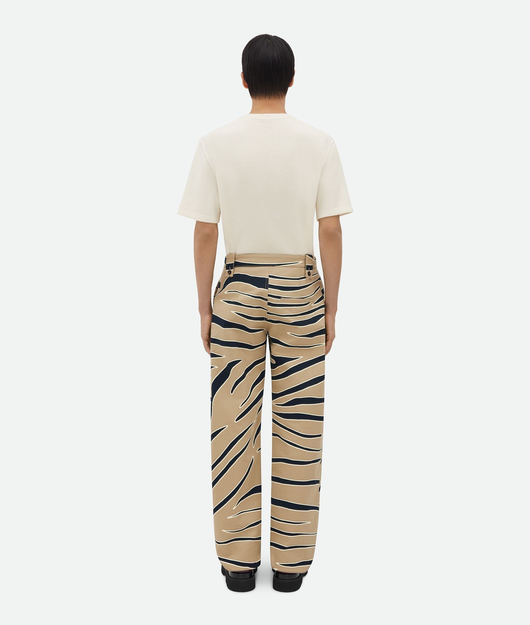 Bottega Veneta o1s1rm0725 Animal Print Cotton Cargo Pants in Multicolor Size US 30 / EU 46 - 3 Thumbnail