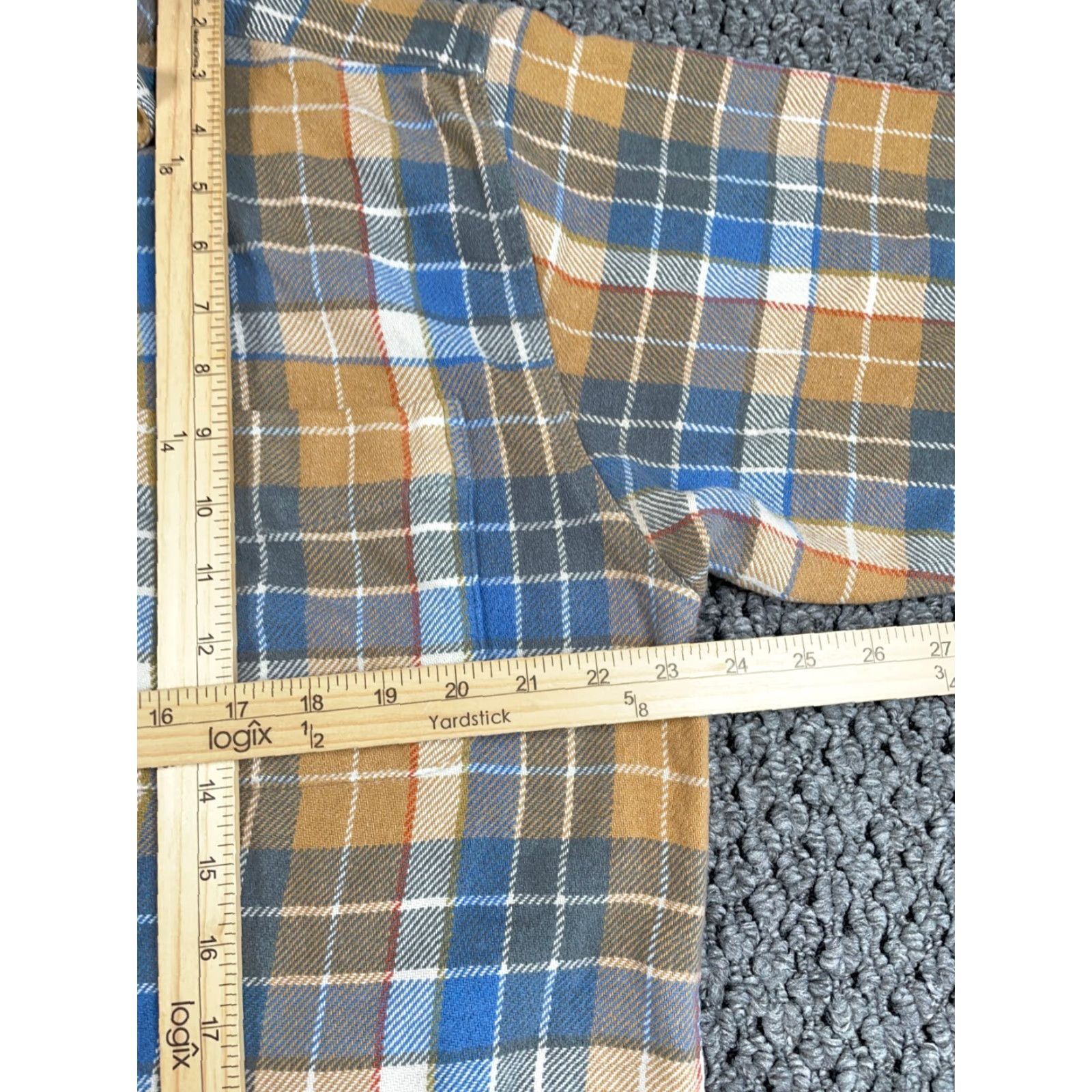 Vintage VINTAGE Northern Explosion Flannel Shirt Casual Workwear Plaid Beige Blue Button-Up Long Sleeve 80s Grunge Men Large - Shirt Size US L / EU 52-54 / 3 - 6 Thumbnail