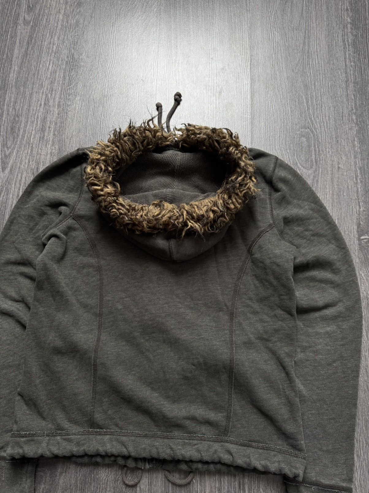Avant Garde × Hollister × Vintage Y2K Hollister Fur Hoodie