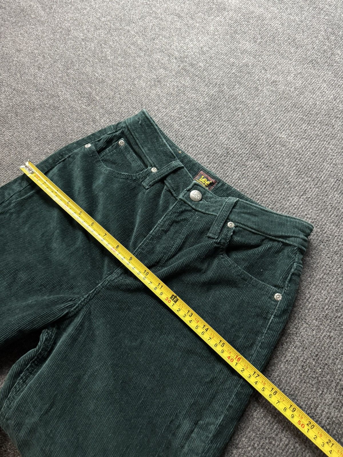 Lee 00s Lee CAROL Corduroy Pants Green Straight Y2K Women W27 Size 27" / US 4 / IT 40 - 22 Thumbnail