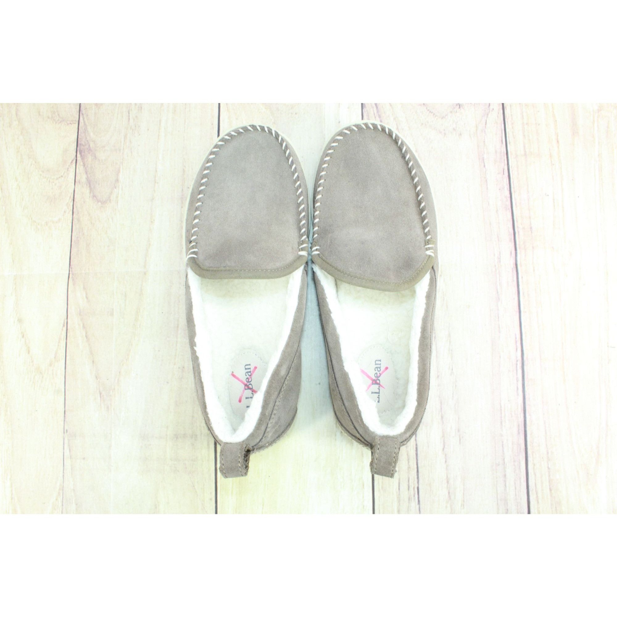 L.L. Bean LL Bean Dark Cement Fleece Lined Mountain Moccasins Size US 8 / IT 38 - 7 Thumbnail
