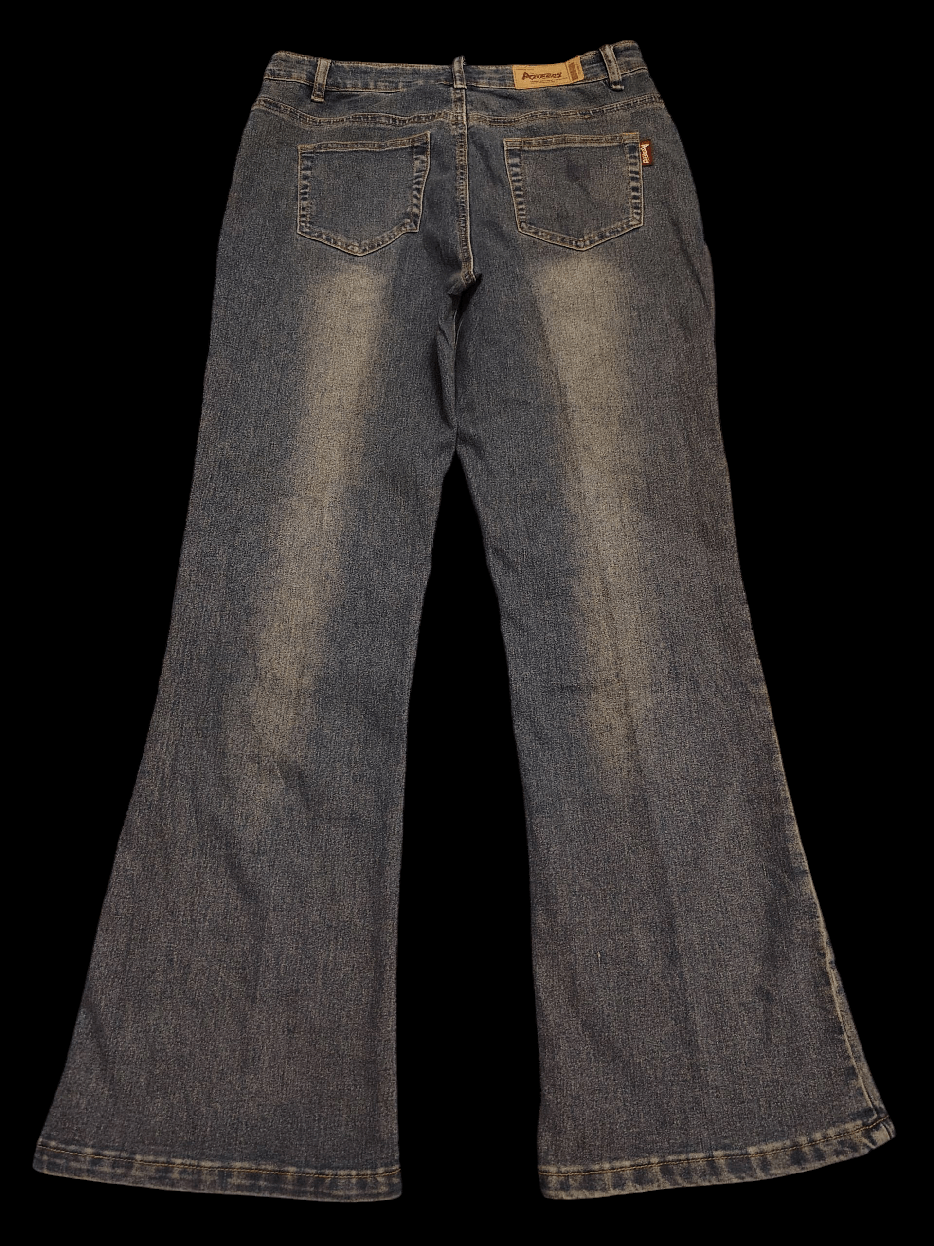 If Six Was Nine × Japanese Brand Insane Bootcut Aofeng Flower Embroidered Side Flared Jeans Size US 30 / EU 46 - 2 Thumbnail