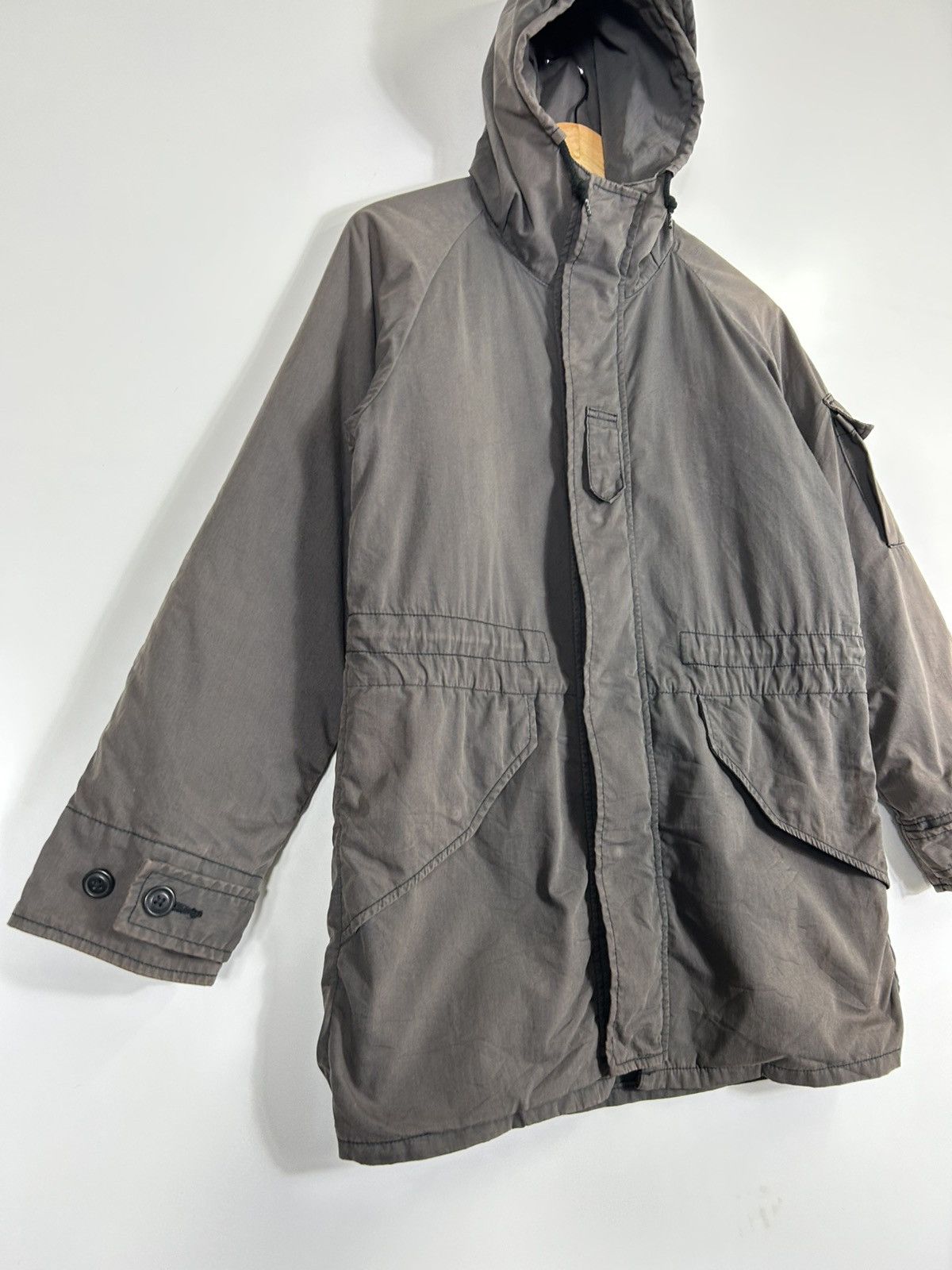 Alpha Industries × Margaret Howell ⚡️Vintage Y2K Alpha Industries X MHL Hooded Parkas Jacket Size US S / EU 44-46 / 1 - 2 Thumbnail